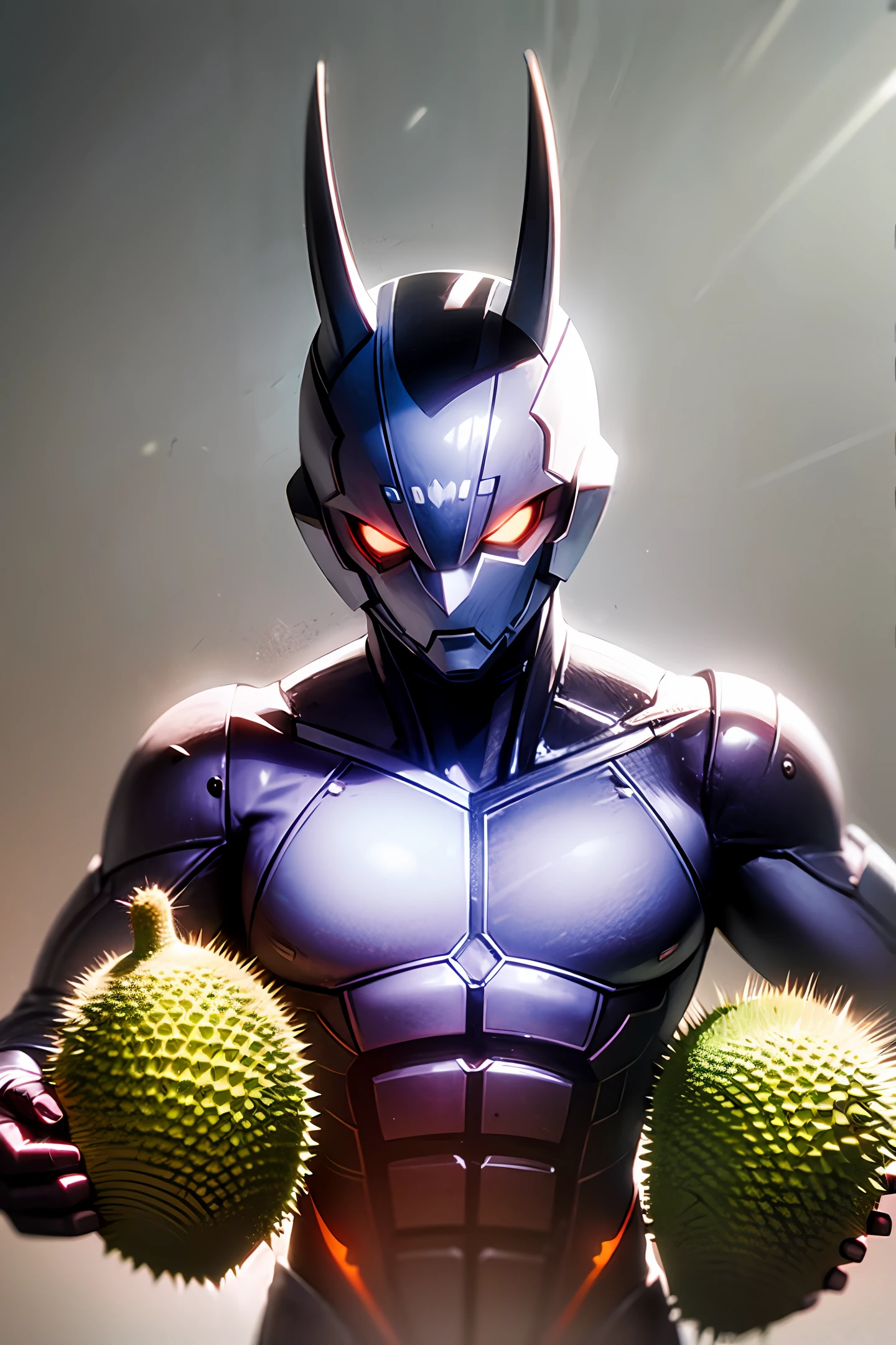 Ultraman eats durian