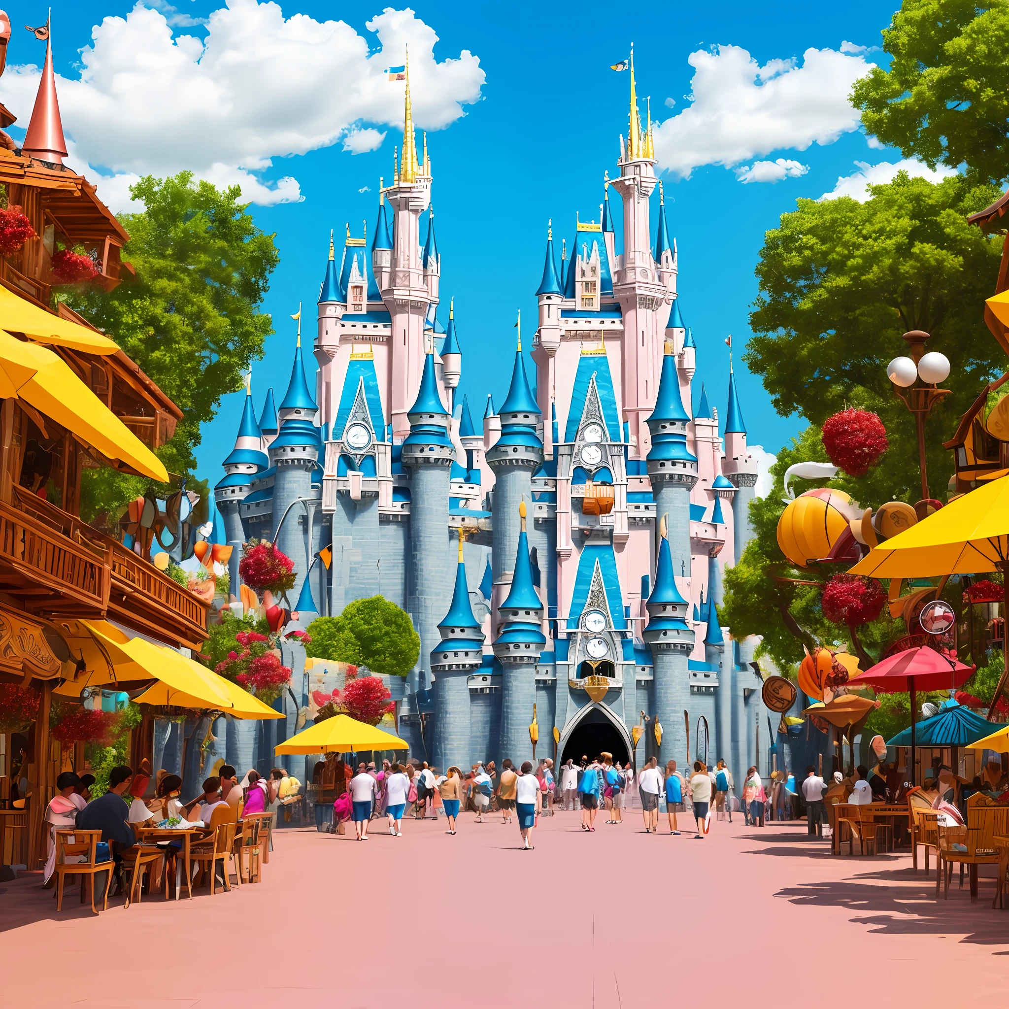 disney land,Summer theme,k hd,Time and shade space --auto