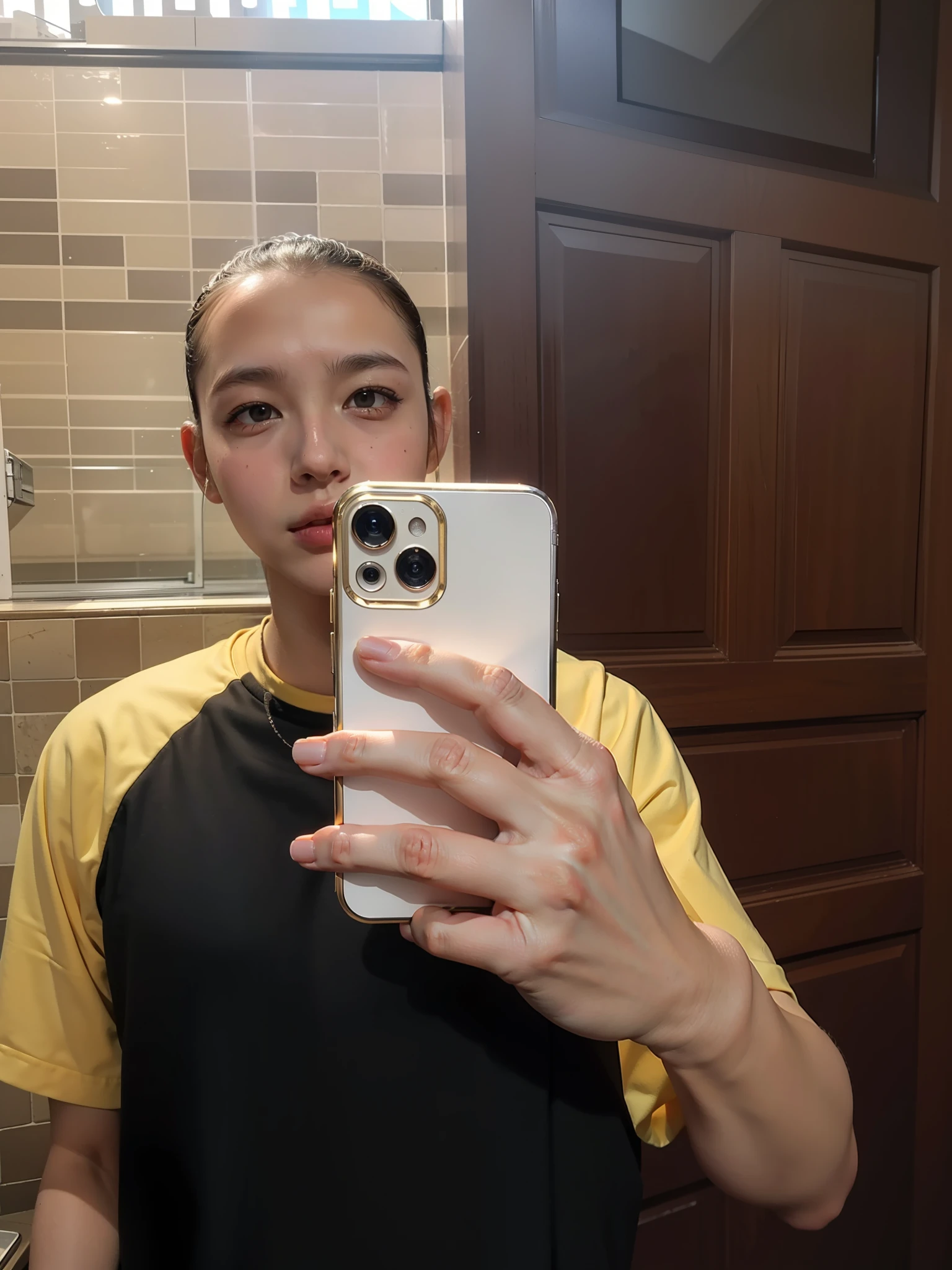 8K, Best Quality, Masterpiece, Ultra High Resolution, (Realism: 1.4), Original Photo, (Realistic Skin Texture: 1.3), (Film Grain: 1.3), (Selfie Angle), 1 Boy