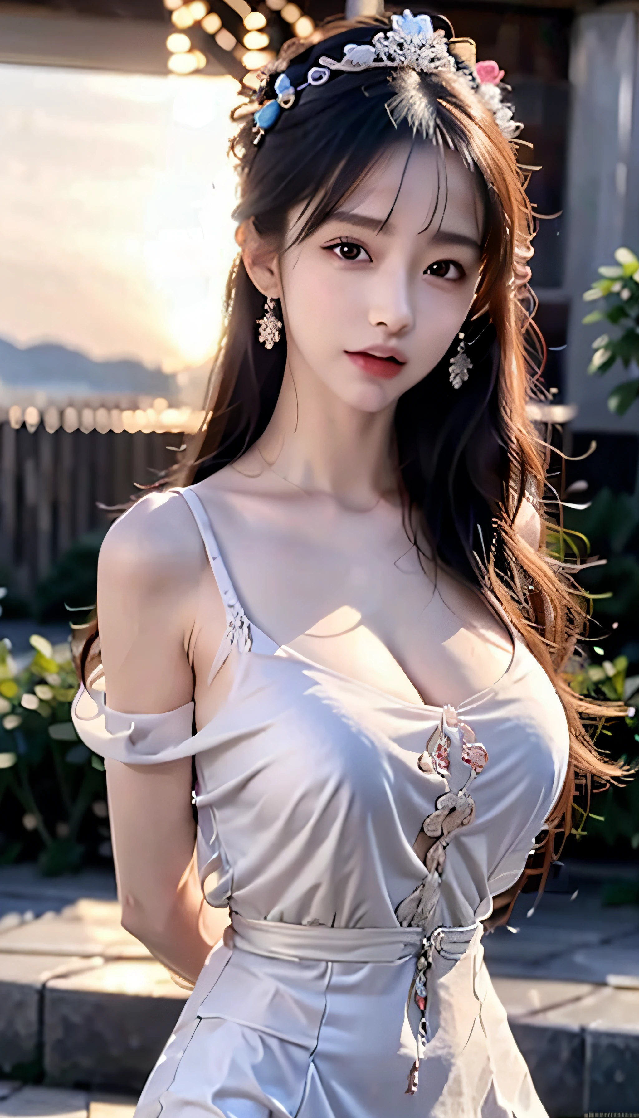 masterpiece, best quality, (realistic, photo-realistic:1.37), 8k, an extremely delicate and beautiful, amazing, finely detail, official art, absurdres, incredibly absurdres, huge filesize, ultra-detailed, extremely detailed, beautiful detailed girl, 1girl, (perfect female figure), full body, middle breasts,