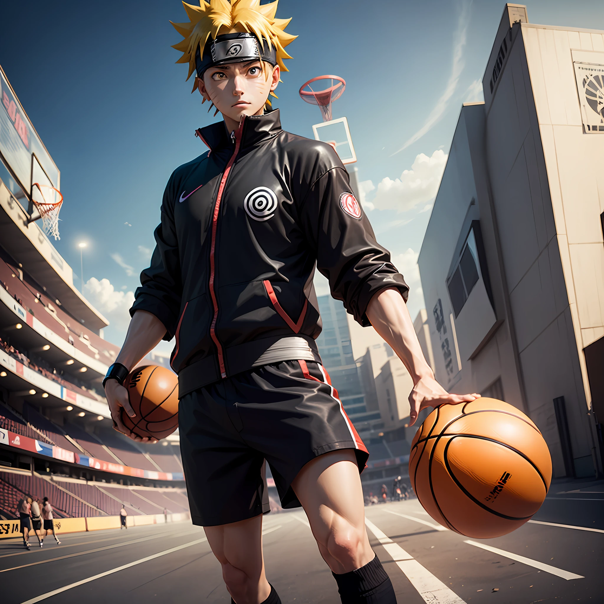 (Naruto), rasengan, basketball arena --auto