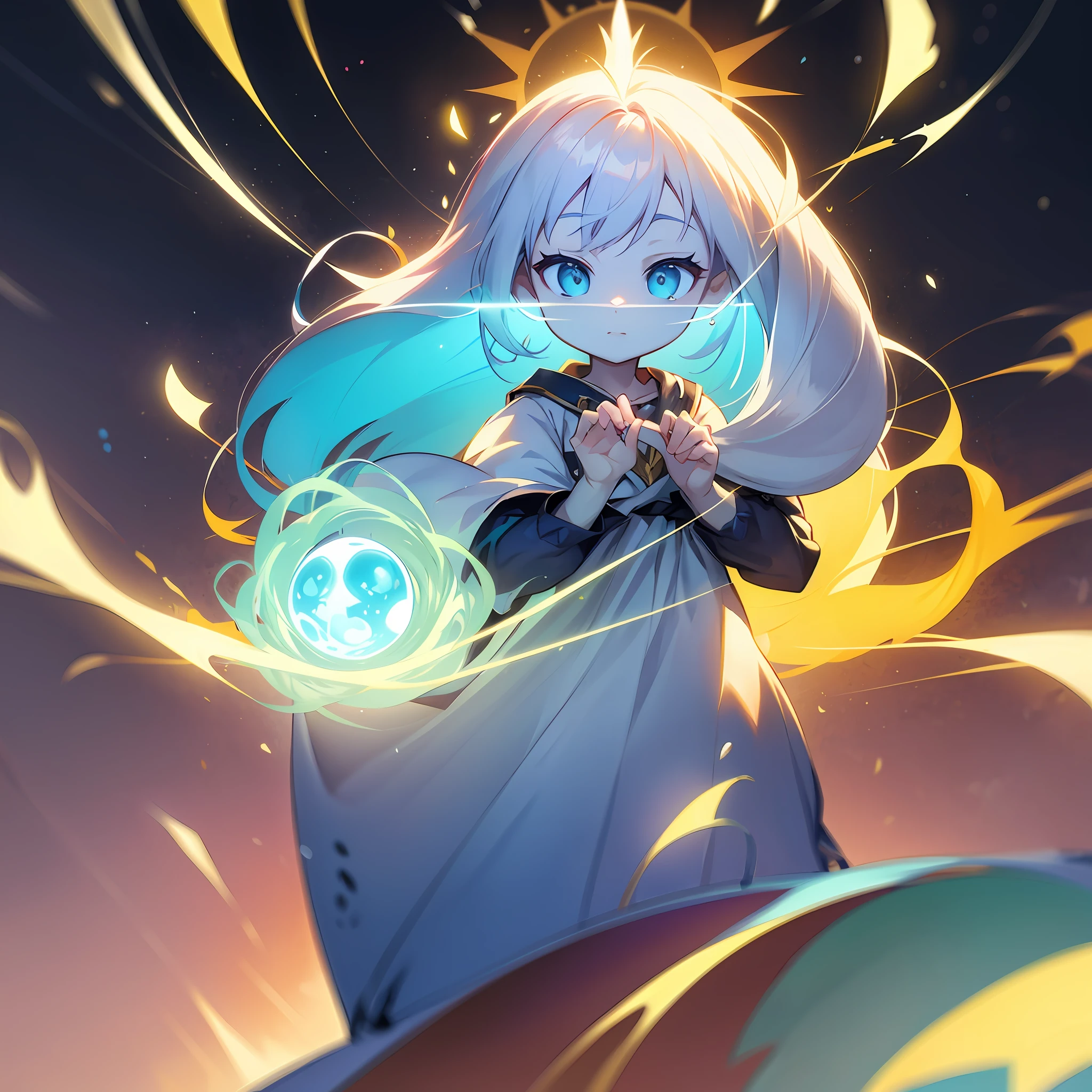 anime girl with glowing orbs in her hands, white haired deity, artgerm and atey ghailan, anime fantasy illustration, style of duelyst, cushart krenz key art feminine, trending on artstation pixiv, digital anime art, anime art wallpaper 8 k, anime style 4 k, anime moe artstyle, digital anime illustration