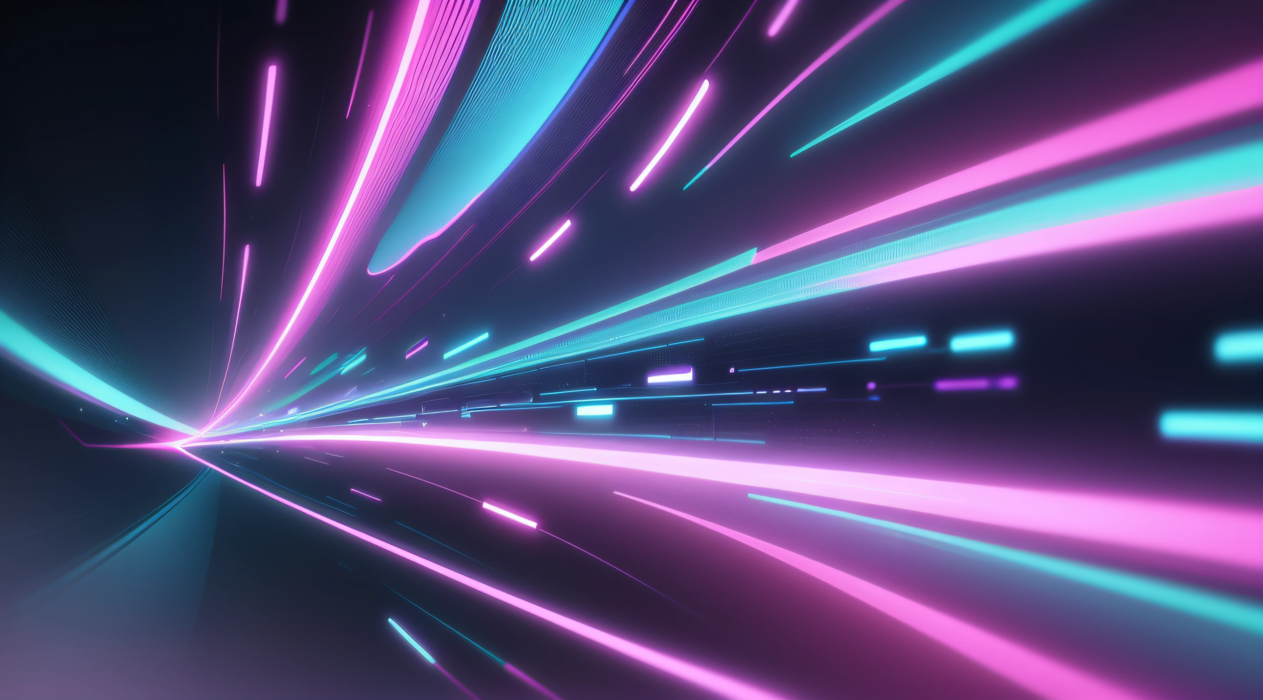 abstract futuristic background with pink blue glowing neon moving high speed wave lines and bokeh lights. Data transfer concept Fantastic wallpaper, Ai Generative --auto