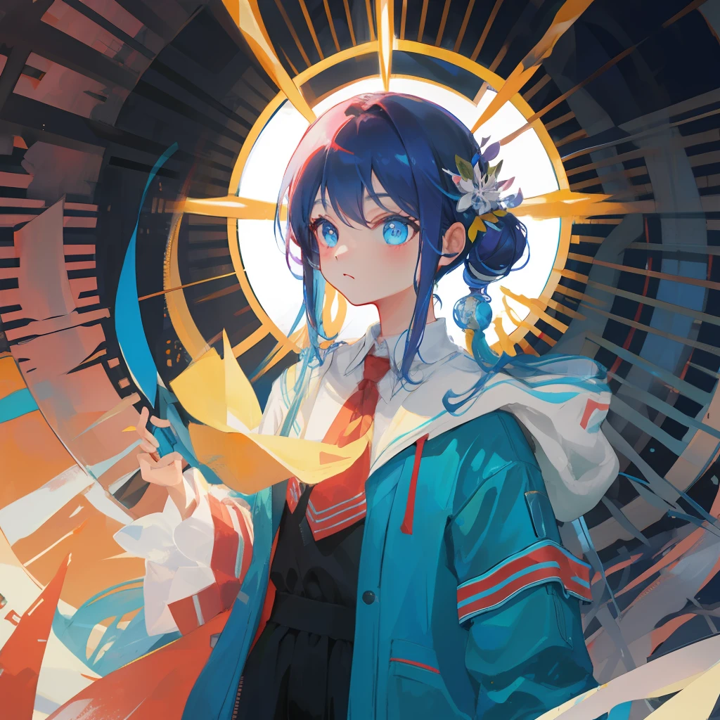 Two-dimensional avatar girl