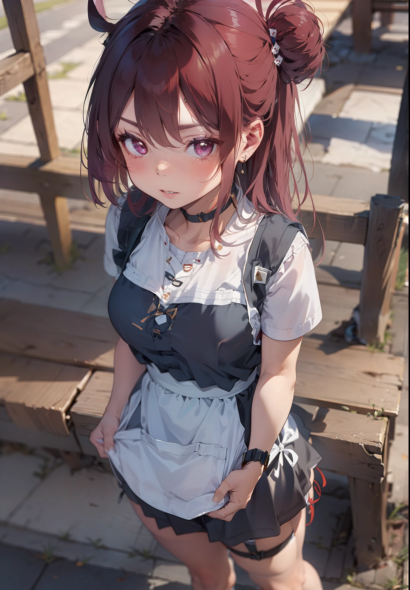 masterpiece, best quality, high resolution,
1girl, solo, maid, enmaided, maid apron,