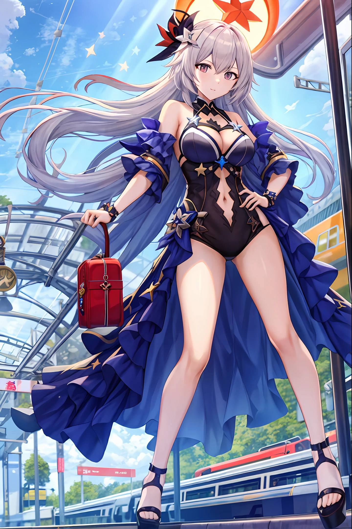 Honkai Star Dome Railway Himeko wears JK full body view Acura masterpiece