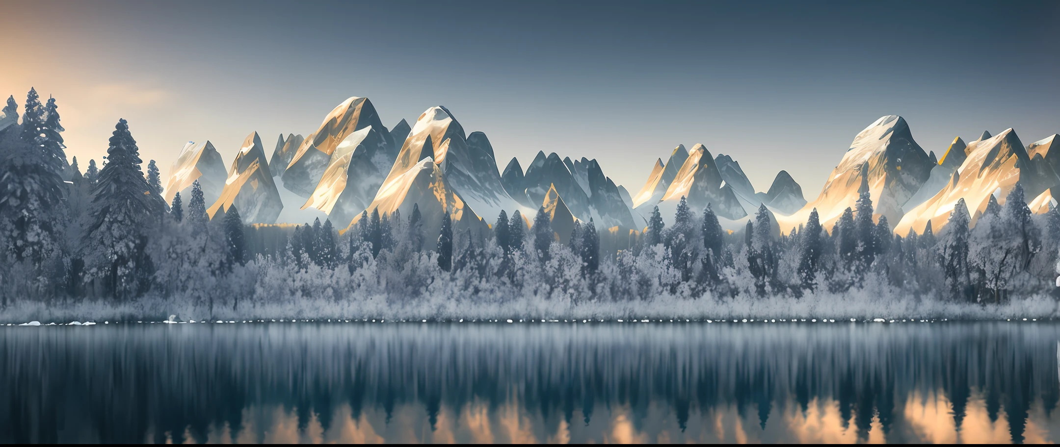 masterpiece, best quality, high quality, extremely detailed CG unity 8k wallpaper, The vast and quiet taiga stretches to the horizon, with dense green trees grouped in deep harmony, as the fresh breeze whispers through their leaves and crystal snow lies on the frozen ground, creating a stunning and peaceful landscape, Bokeh, Depth of Field, HDR, bloom, Chromatic Aberration ,Photorealistic,extremely detailed, trending on artstation, trending on CGsociety, Intricate, High Detail, dramatic, art by midjourney