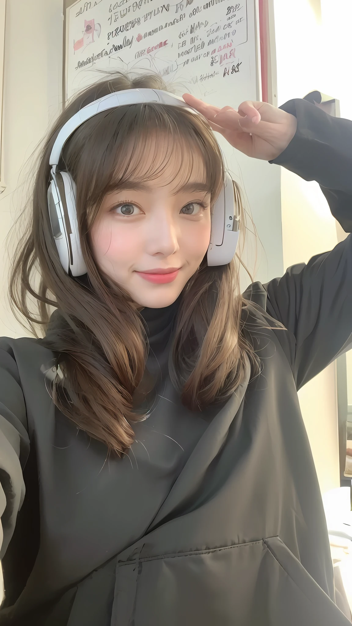 ((Best Quality, 8K, Masterpiece: 1.3)), 1girl, Slim Abs Beauty: 1.3, (Hairstyle Casual, Big Breasts: 1.2), Dress: 1.1, Super Fine Face, Delicate Eyes, Double Eyelids, Smile, Home