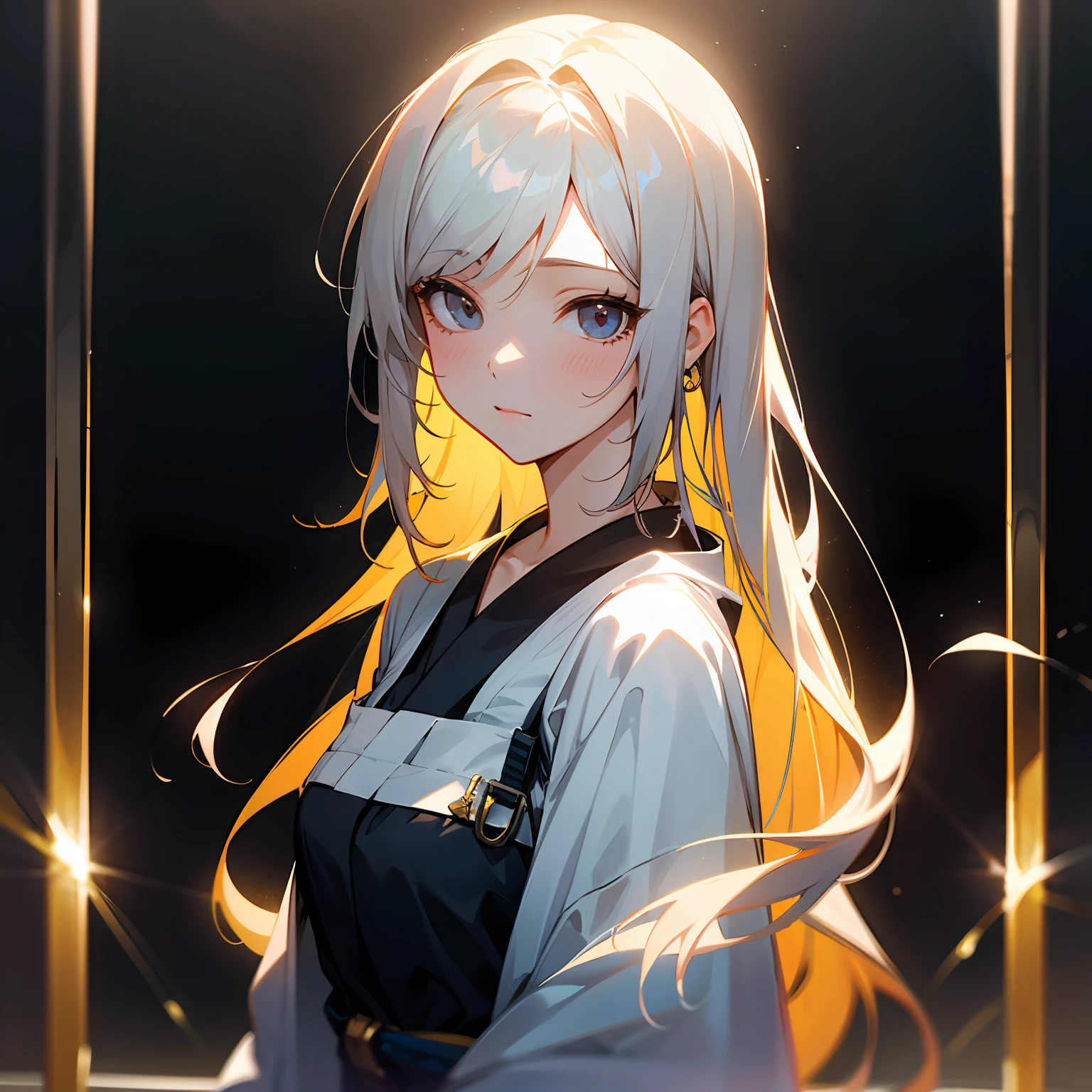 zori,glass,Long-haired girl,Vacated,Light,HD beauty CG