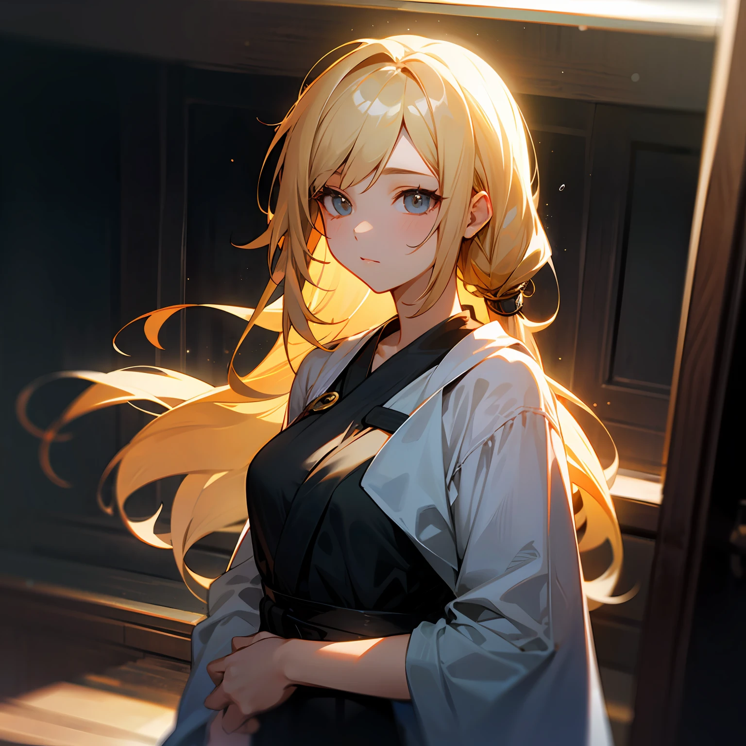 zori,glass,Long-haired girl,Vacated,Light,HD beauty CG