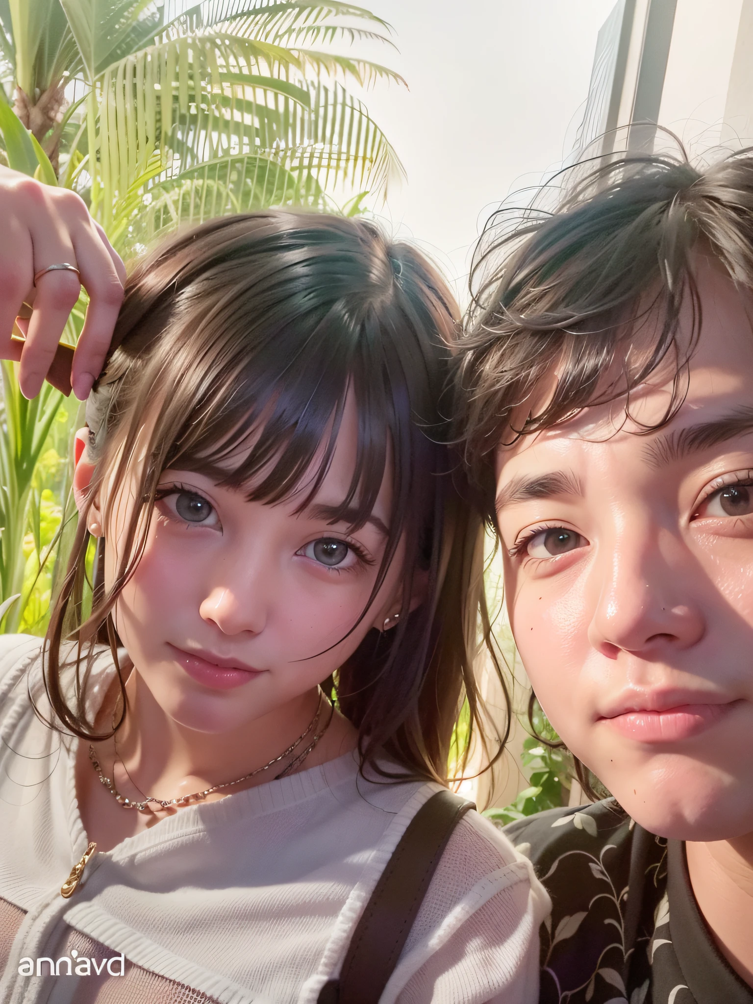 self-shot,Group photo of men and women,HD texture,a warm color palette,Warm and natural,A relaxing journey,Healthy and natural,Get along sincerely,Full of love,The camaraderie is deep)