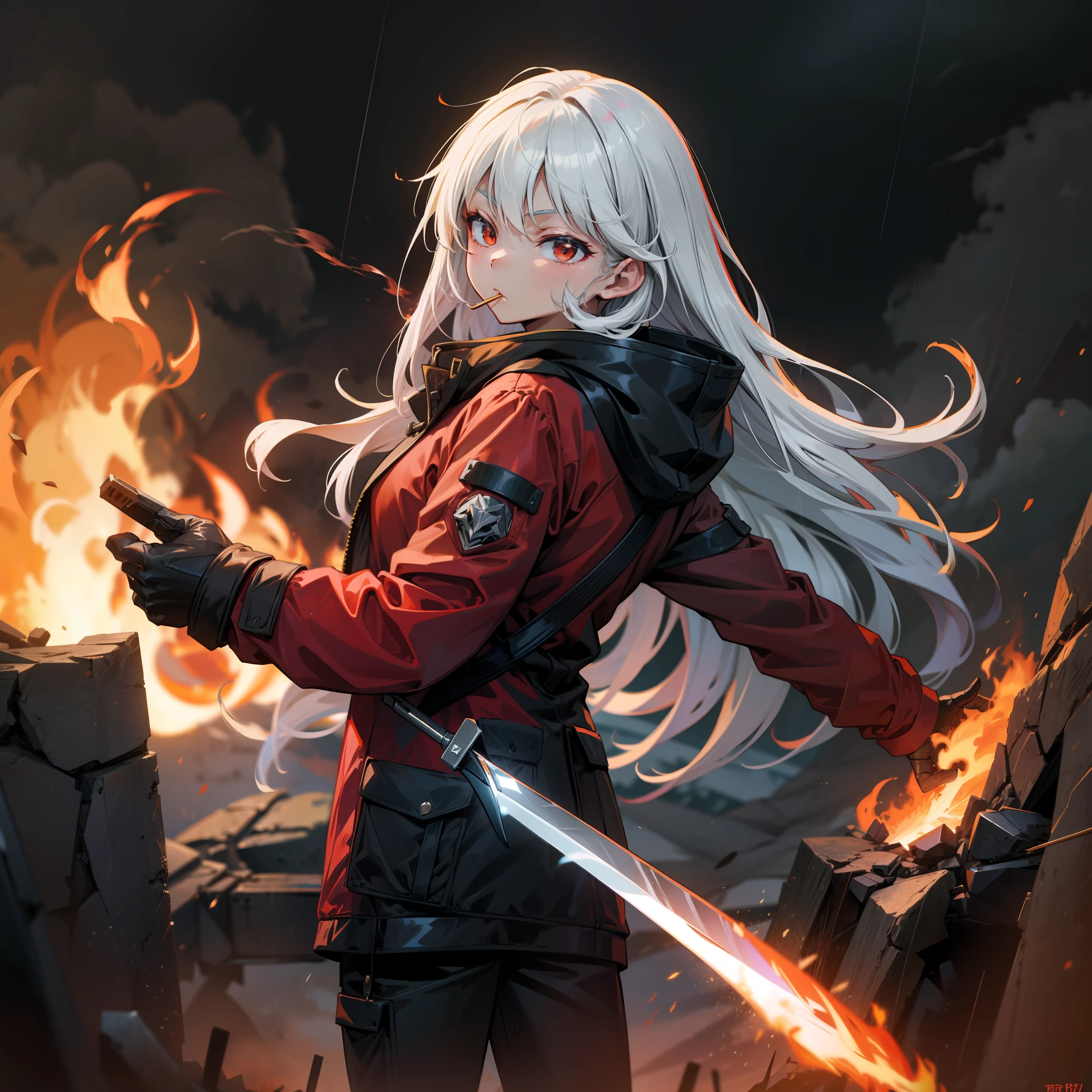 A blade on fire，A blade on fire