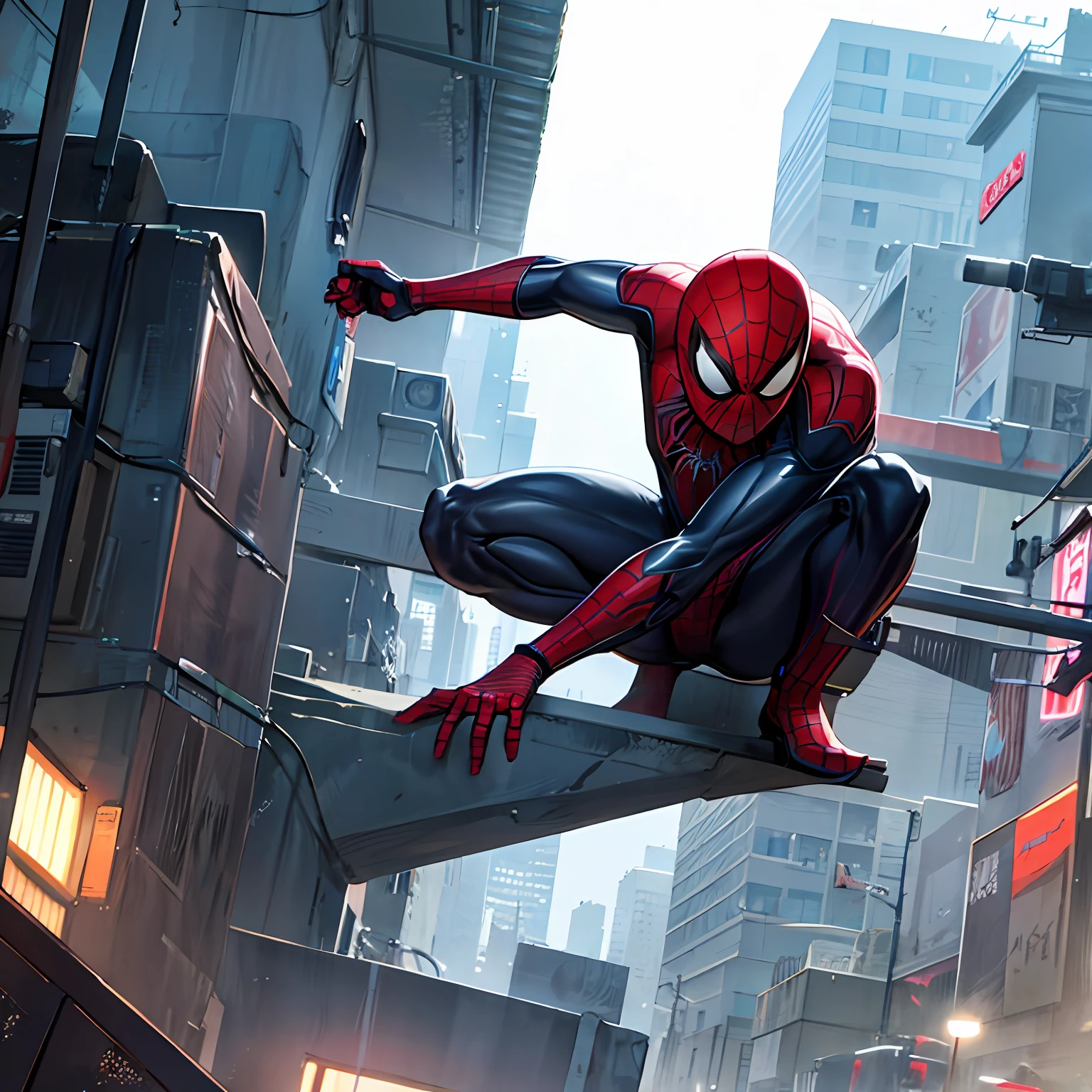Spider-Man, Cyberpunk, 8k. --auto