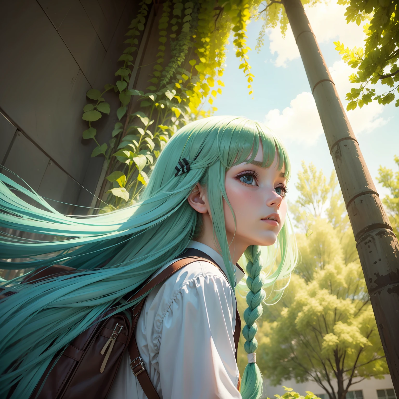 look up to,high school senior,dual horsetail --auto