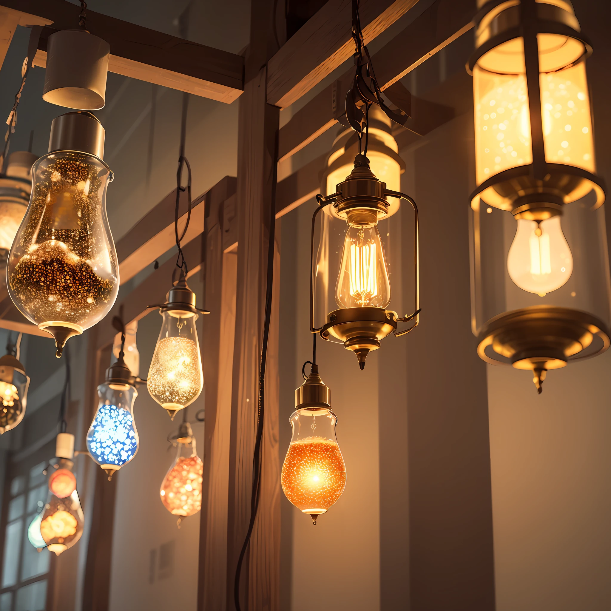 Molecules of the same size as each wavelength of visible light are collected in a certain range、When illuminated by light, lighting is created in the air。 --auto