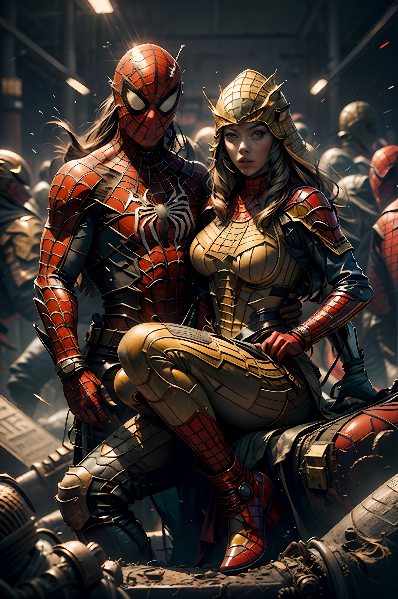 xxx, full body photo of (scarlett Johansson), in spider-man suit,, sexy, cosplay, big perky breasts, sexy cleavage, (high detail skin: 1.2), soft illuminaotion, high quality,, --auto