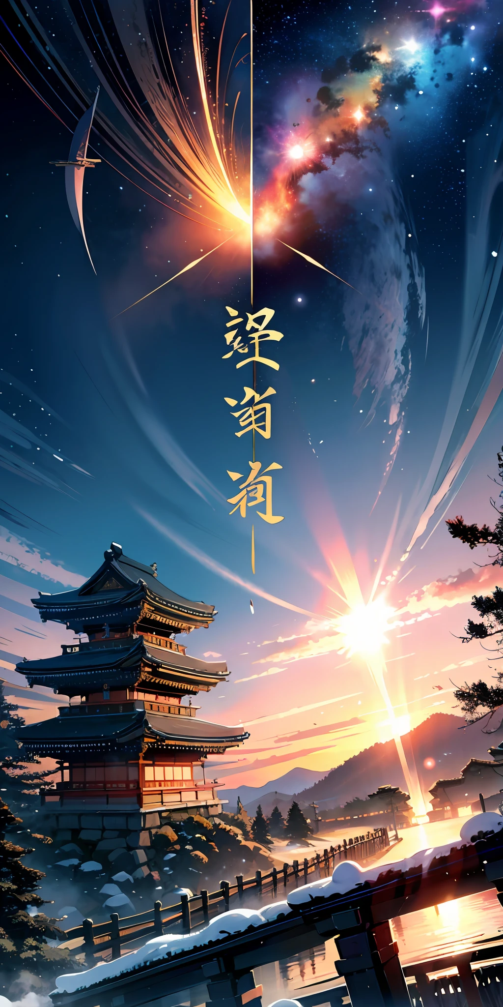 Outrageous resolution、hight resolution、(masterpiece:1.4)、ultra-detailliert、wide angles、natta、Shrine of Japan、torii gate、sacredness、torii gate、spaces、God of the Sky