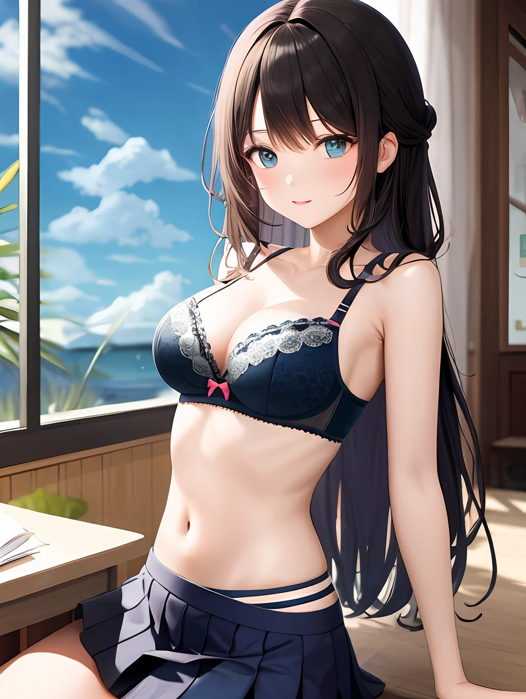 hi-school girl bra very