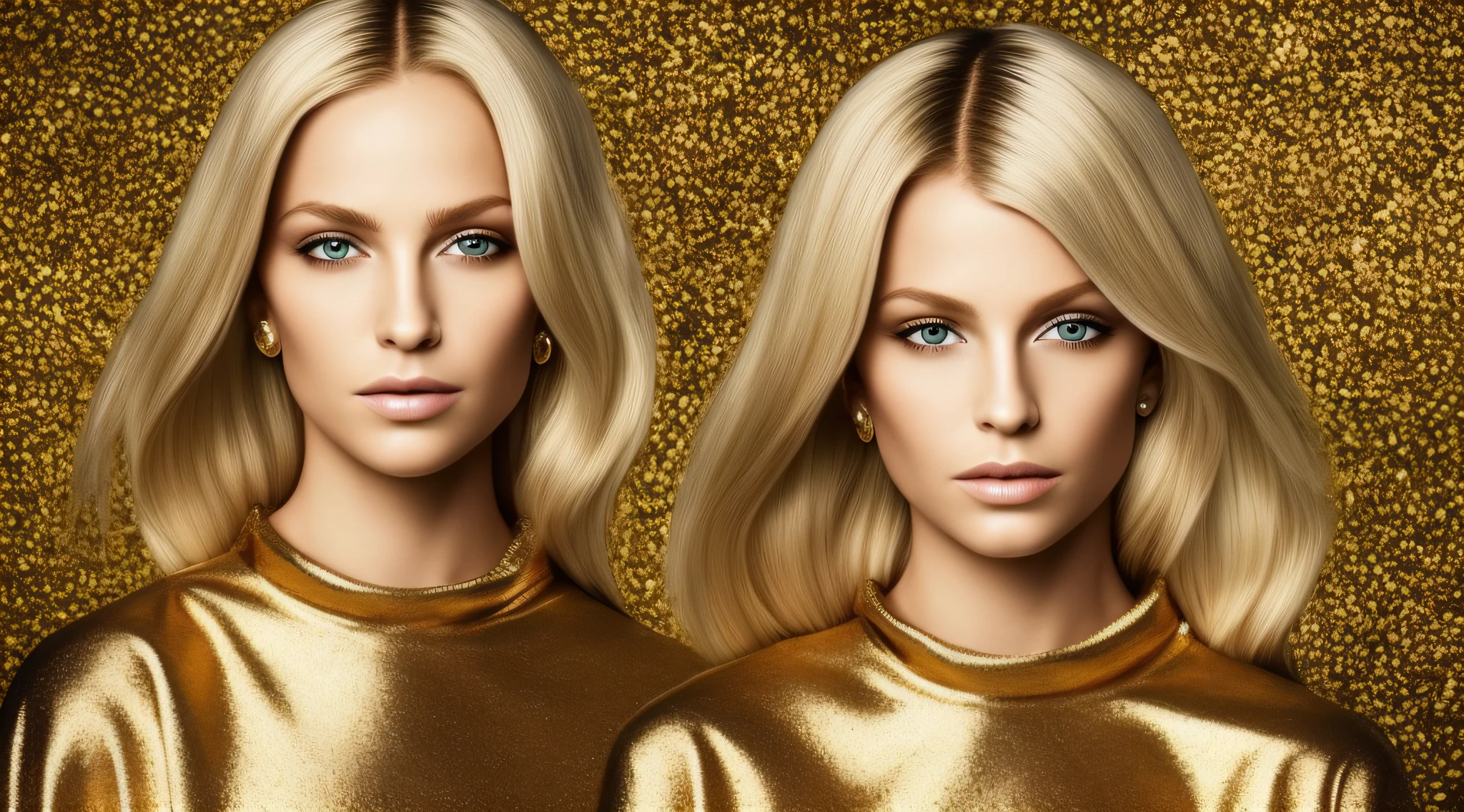 um close up de uma KIDS BLONDE 10 ANOS DE IDADE, de cabelos compridos, em um vestido com uma s, three-point lighting , an album cover, Album Artpop Act II, Standing on gold leaf
