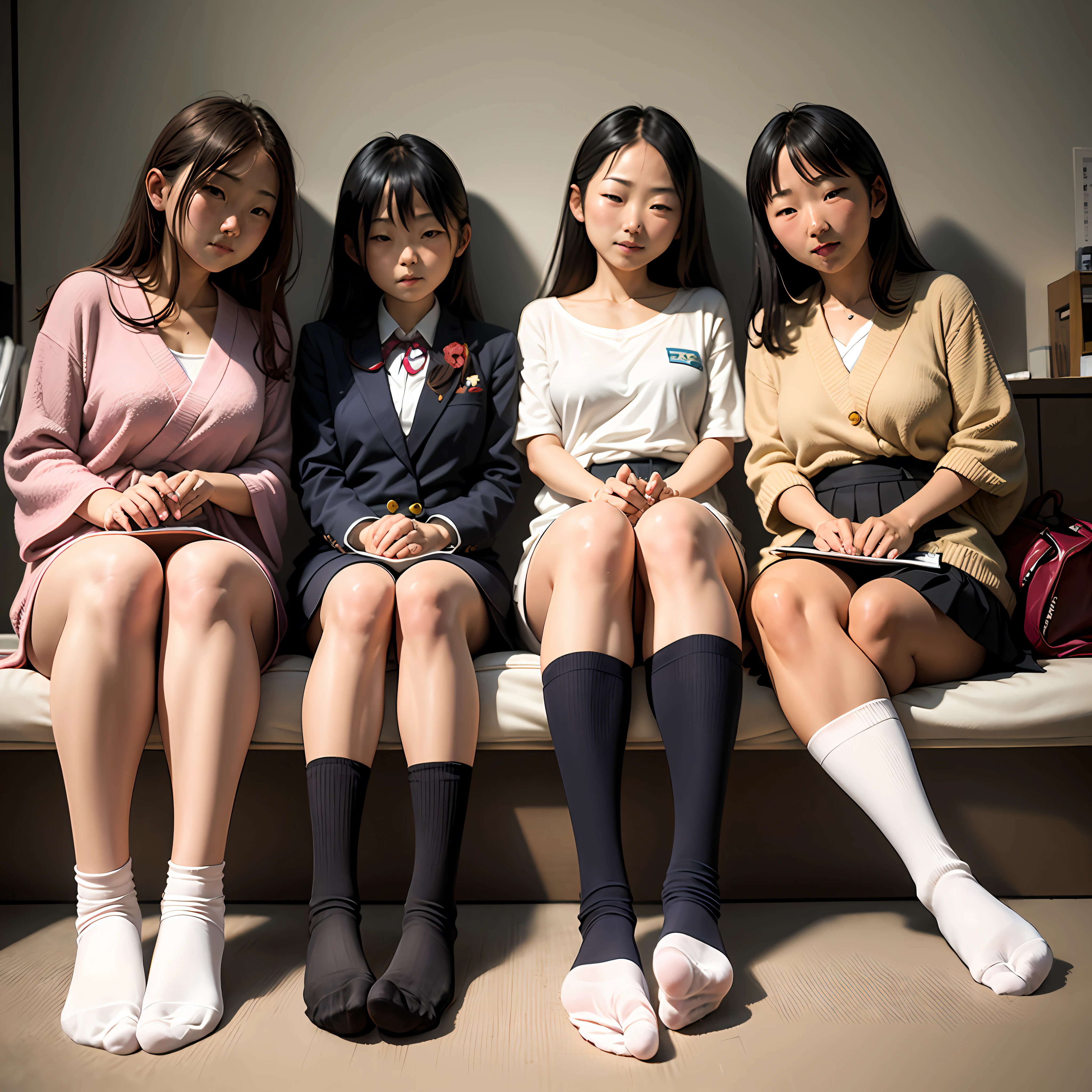First Prize Japan Female Student,Soles of feet wearing cotton socks --auto
