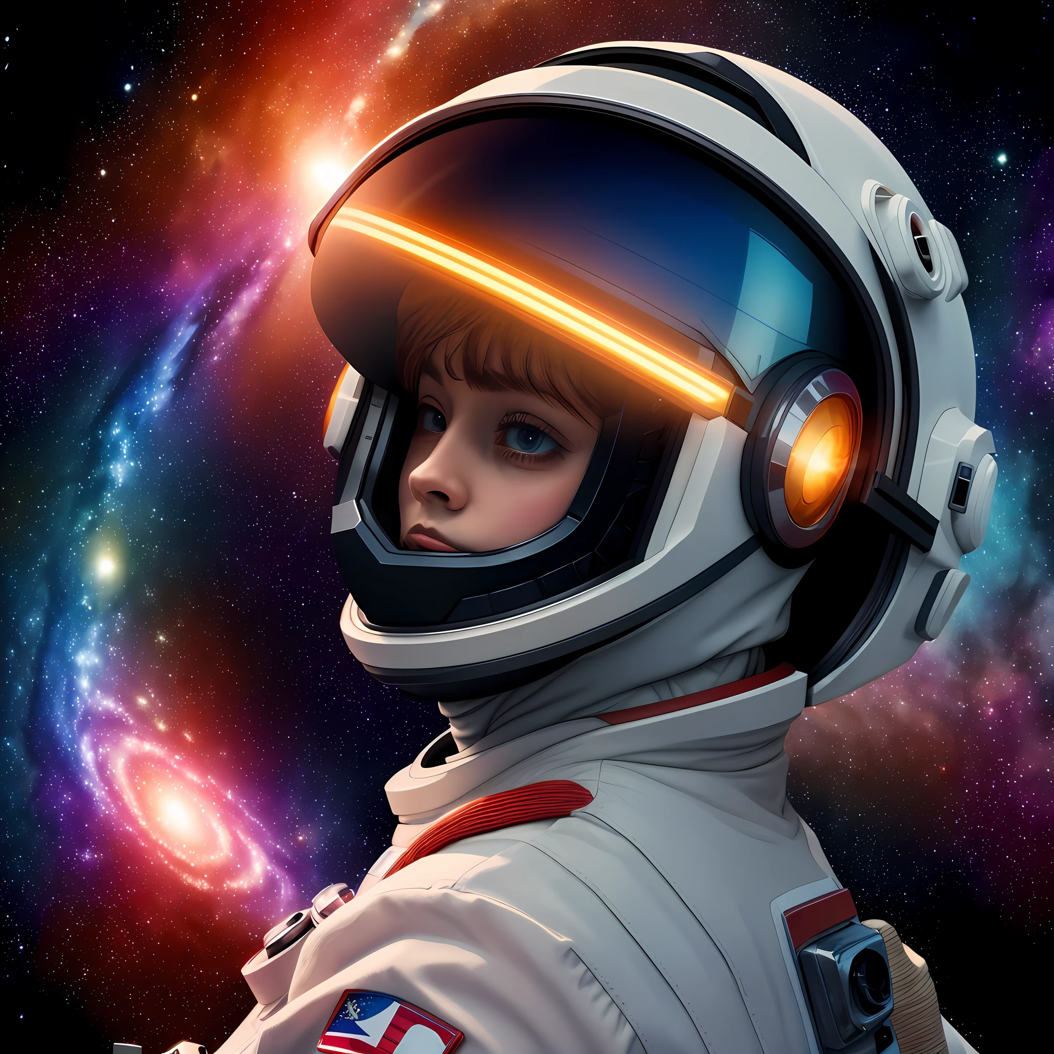 "((masterpiece)), best quality, pink, a delicate astronaut exploring a bubblegum world, light and space, a wide variety of pastel shades, All in high definition and detail, such as zero gravity, helmet visor displaying the universe, deep space, stars, galaxies, colorful space rocks, a lot of energy and emotion!"