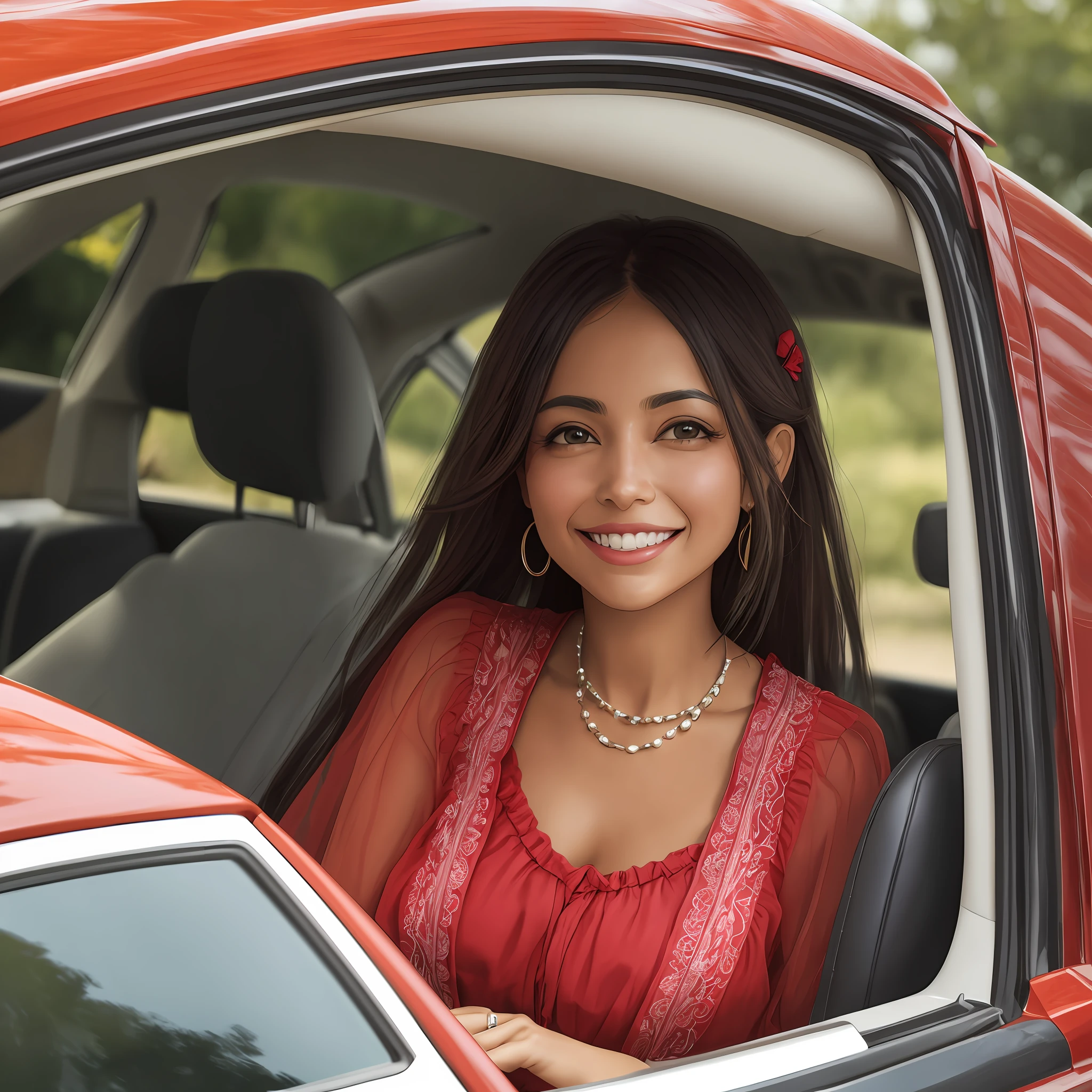 Morena feliz --auto