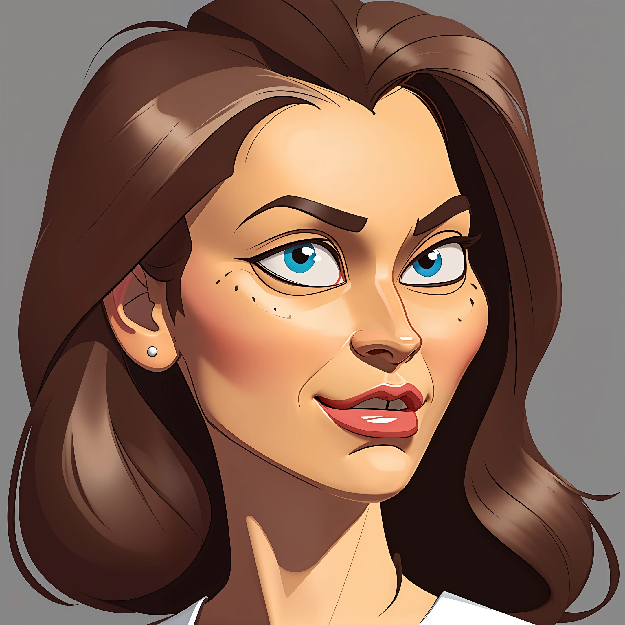 cartoony，head portrait，intluatures，