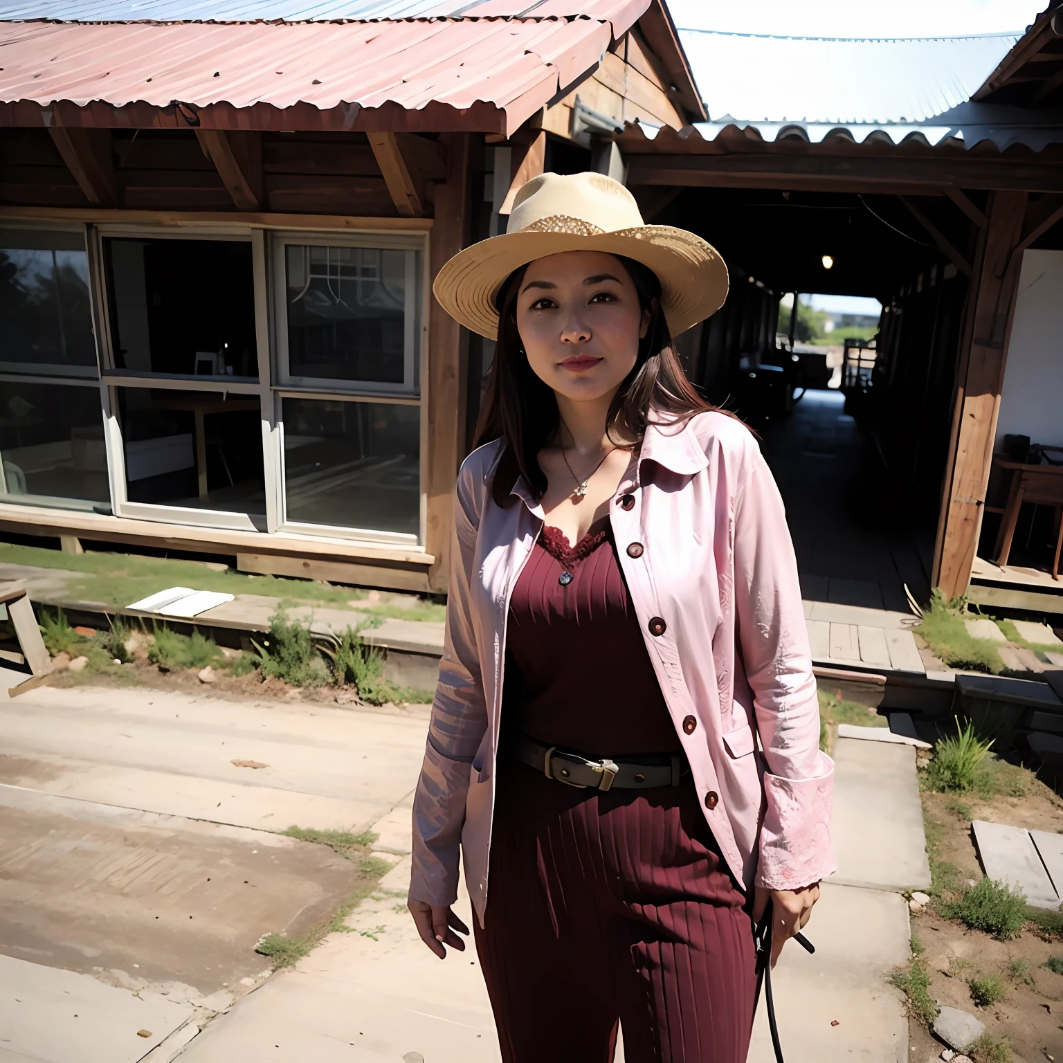 Western cowboy woman,Handsome cool cowgirl west