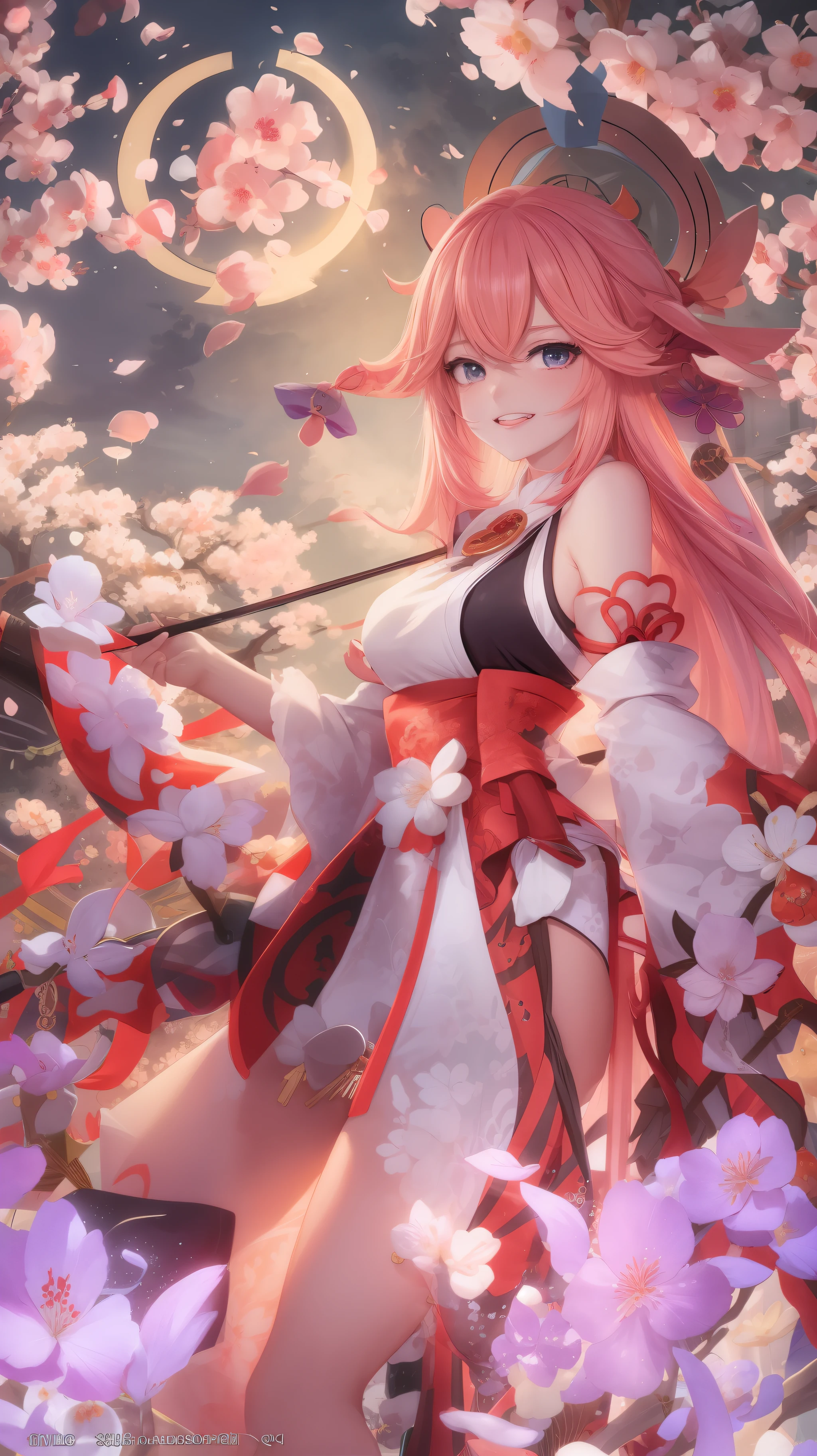 Anime girl in front of building with umbrella and oriental costume, flowing sakura-colored silk, Anime goddess, Best anime 4k konachan wallpaper, Detailed key anime art, Beautiful anime artwork, Detailed anime artwork, Anime art wallpaper 8 K, Detailed digital anime art, detailed anime art, onmyoji portrait, Onmyoji detailed art, anime wallaper