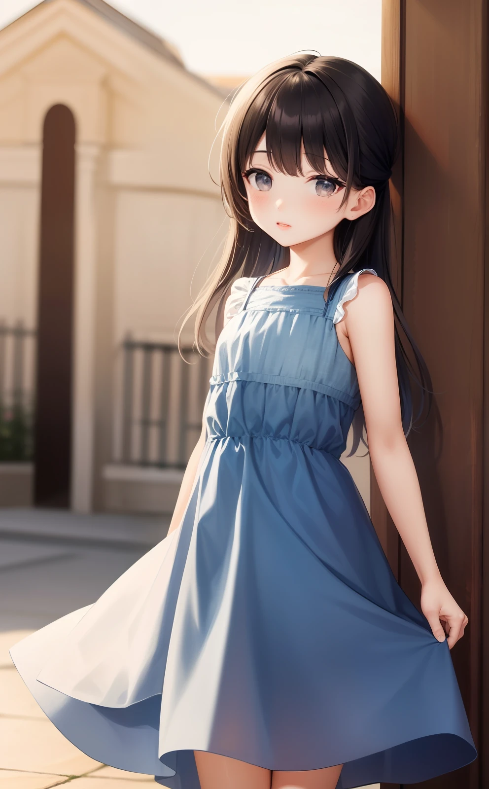 Kizi,wearing dresses