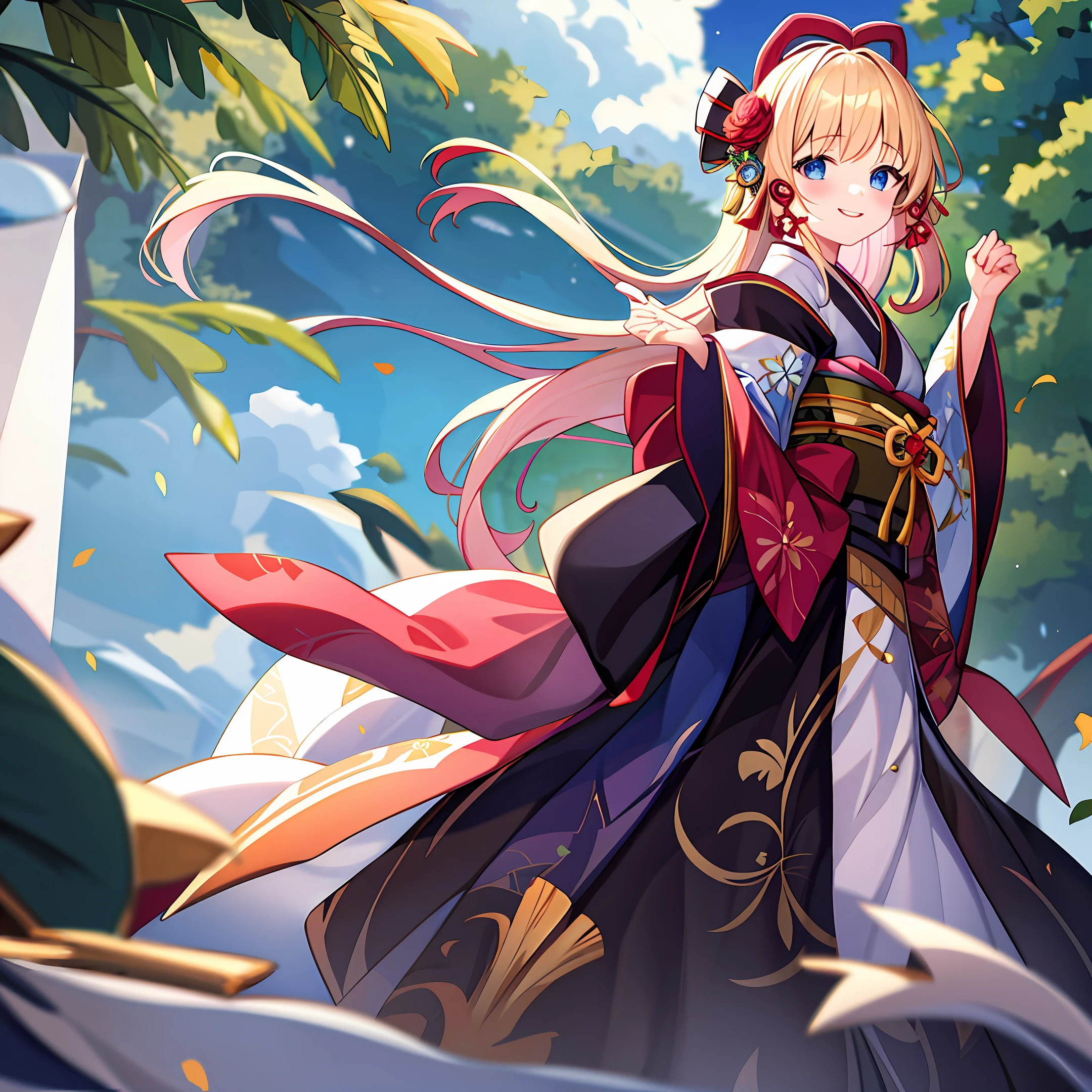 masterpiece, highres, best quality, 1girl solo, kamisato_ayaka, smile, kimono