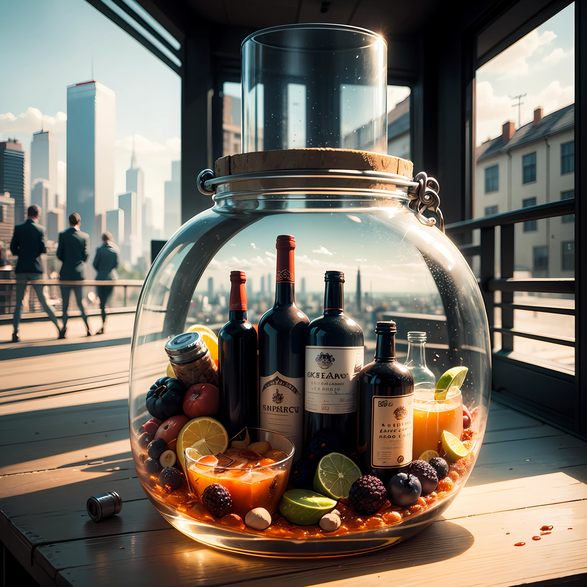 Create a city inside a bottle --auto