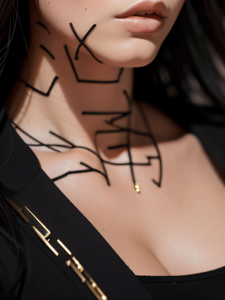 Arad woman poses for a photo in a black jacket, Soft portrait shot 8 K, Rendu portrait 8k, Guviz-style artwork, 8K Artgerm bokeh, photorealistic anime girl rendering, hyper realistic anime, chengwei pan on artstation, Photorealistic anime, 🤤 girl portrait, a beautiful anime portrait, Realistic young anime girl