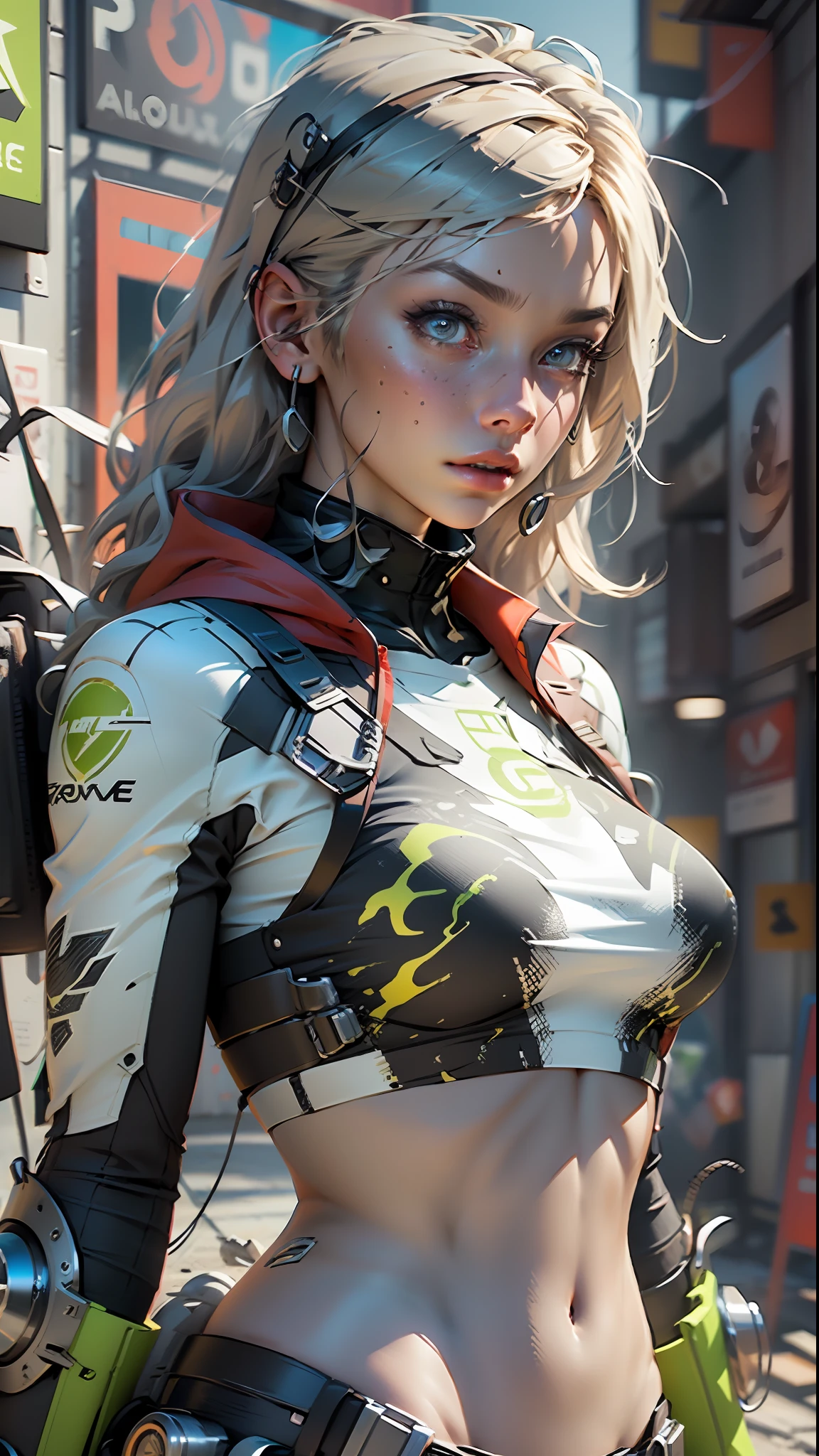 ((Best quality)), ((masterpiece)), (detailed:1.4), 3D, an image of a beautiful cyberpunk female,HDR (High Dynamic Range),Ray Tracing,NVIDIA RTX,Super-Resolution,Unreal 5,Subsurface tering,PBR Texturing,Post-processing,Anisotropic Filtering,Depth-of-field,Maximum clarity and sharpness,Multi-layered textures,Albedo and Specular maps,Surface shading,Accurate simulation of light-material intefect proportions,Octane Render,Two-tone lighting,Wide aperture,Low ISO,White balance,Rule of thirds,8K RAW,