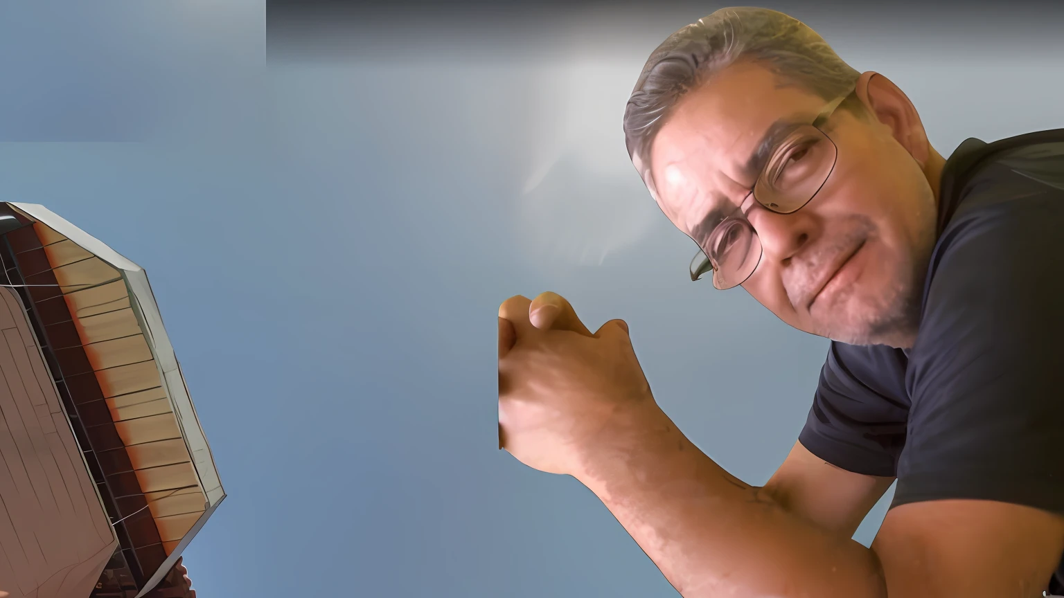 There is a man who is standing in front of a building, he is casting a lighting spell, cracking glass through reality, foto de perfil, magic art flowing from hands, Directed by: Jan Rustem, an airbrush painting, pointing to heaven, Frank Frazeta, imagem de perfil, poeira girando, 4 0 9 6, foto do perfil, Raio de Deus, mana shooting from his hands