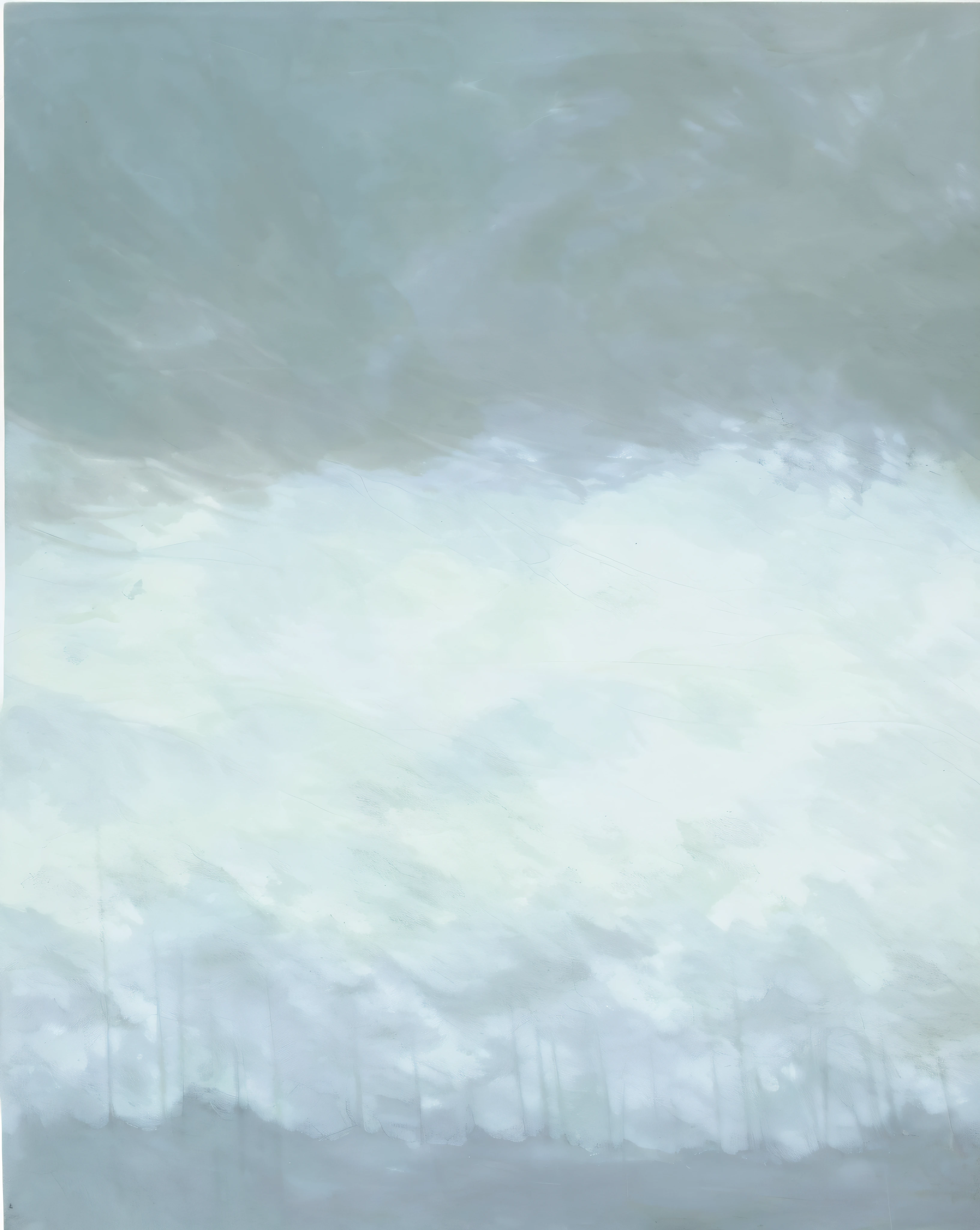 pintura de um homem montando uma prancha de surf em uma onda no oceano, pintura de nevoeiro branco, (nevoeiro), pale blue fog, nevoeiro cinzento, nevoeiro branco, soft mist, by Grytė Pintukaitė, Neto de Benjamin, mistborn, thick mist, com nevoeiro, Floresta cinzenta no fundo, Fog and mist, Neblina nebulosa, light gray mist