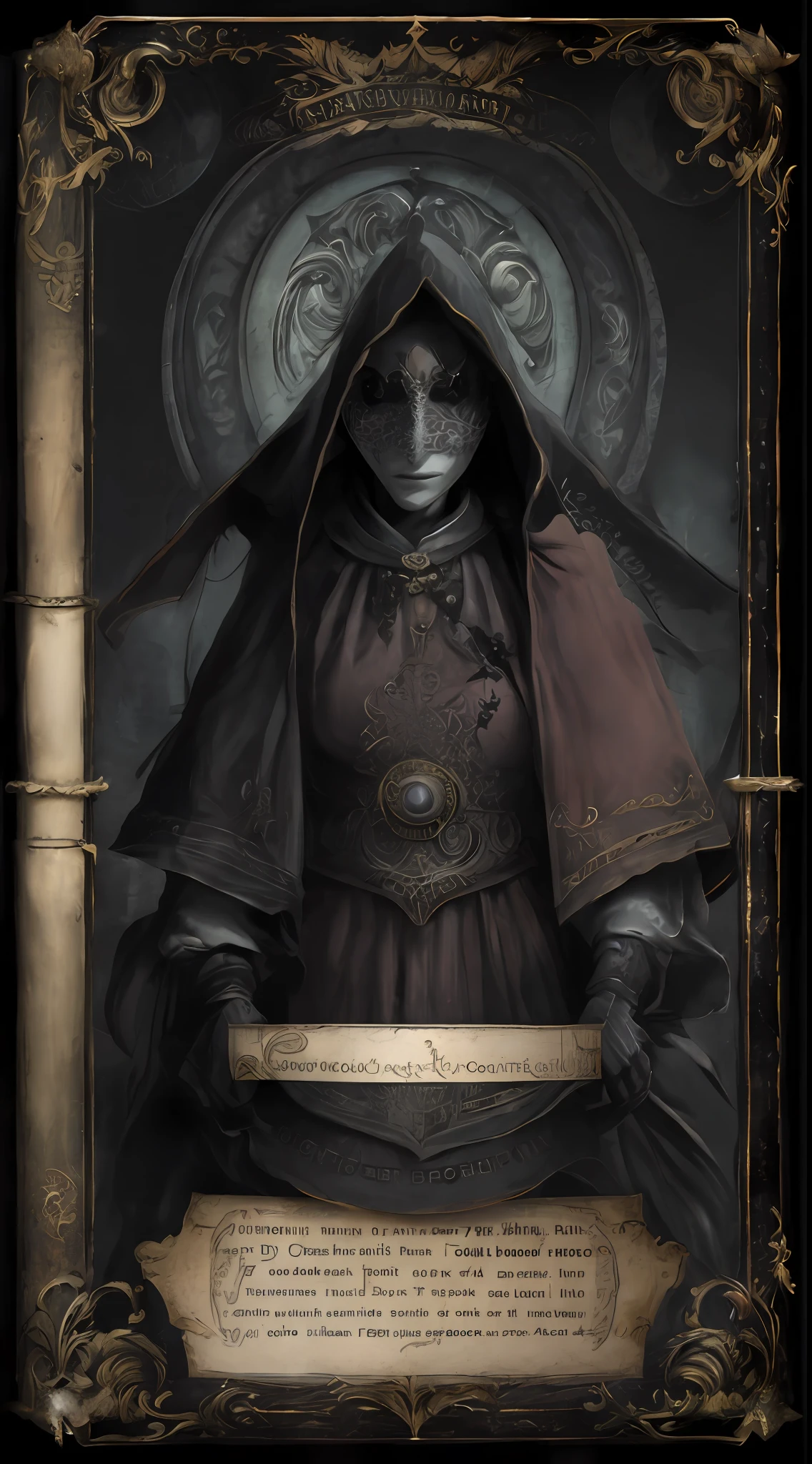 A grimoire dark and gloomy,((melhor qualidade)) --auto