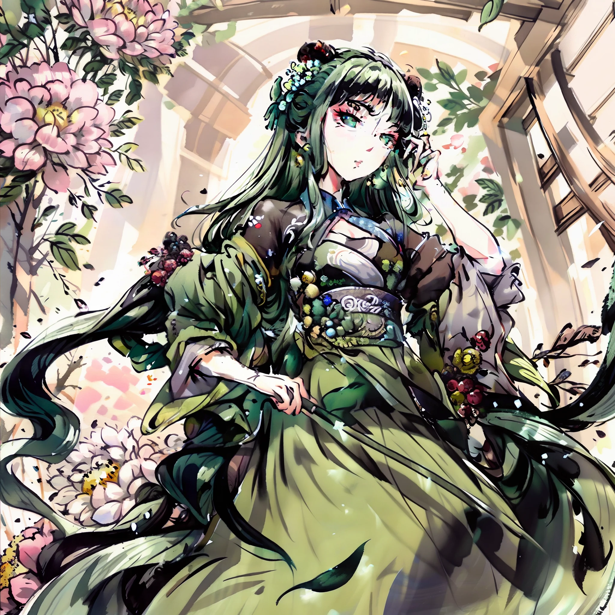 Perfect green hanfu,