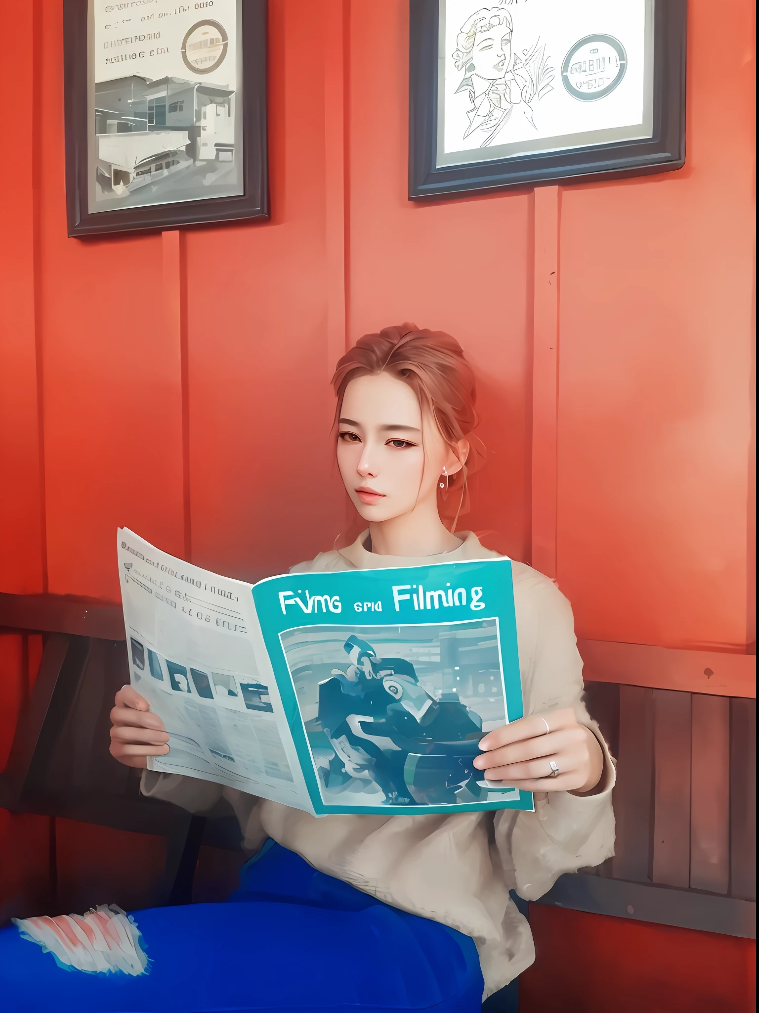 ((masterpiece, best quality)), 8k, modern architecture style, photo realistic, hyper detailed photo, clean sky, robot half face