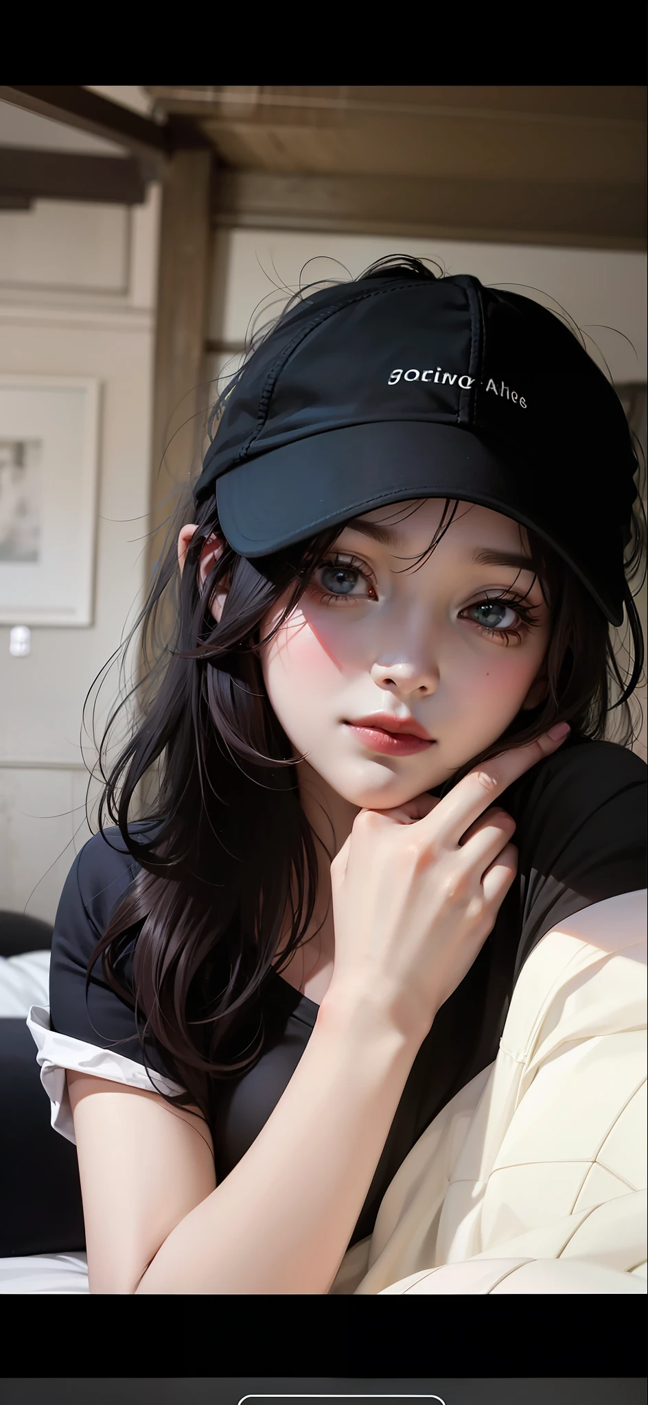 adolable,brunette color hair,quadratic element