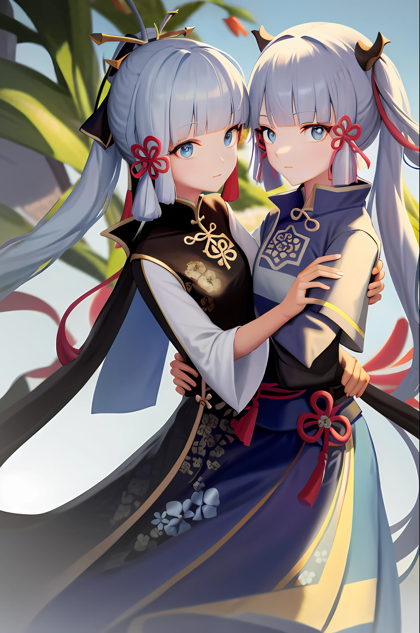 Stylized flowers with multiple elements，Flower of the elements，It has Chinese characteristic elements