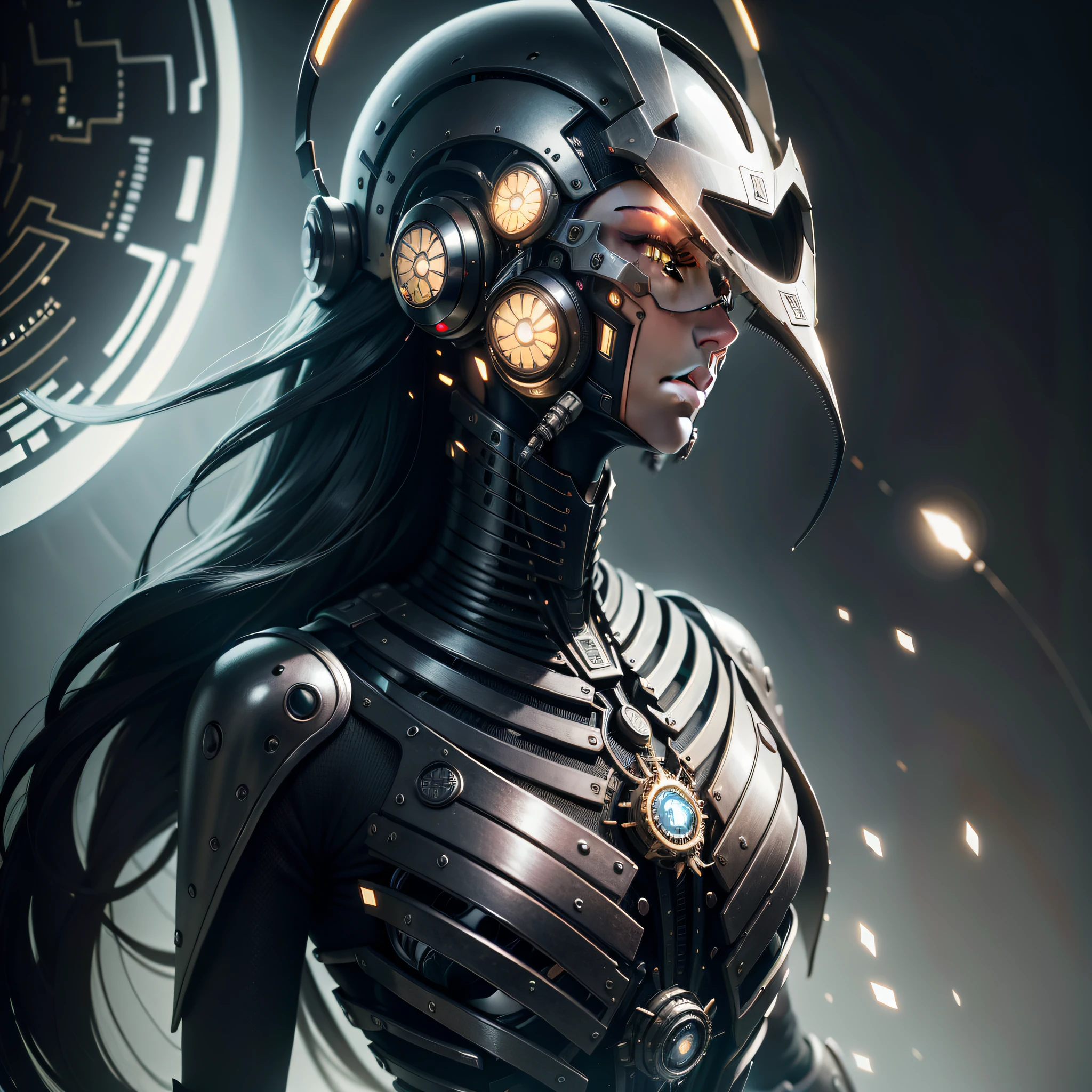 una colonia en marte con un Android masculino, cíborg, Robotic Parts, 150 mm, hermosa luz suave de estudio, luz de borde, detalles vibrantes, lujoso cyberpunk, encaje, hiperrealista, anatomical, facial muscles, electrical wires, microchip, fondo elegante y hermoso, renderizado de octano, estilo H. R. Giger, 8k, mejor calidad, obra maestra, illustration, extremadamente delicado y hermoso, extremadamente detallado, CG, unidad papel pintado (realista, fotorrealista: 1.37), incredible, detallado, obra maestra, de la mejor calidad, arte oficial, fondo de pantalla CG Unity 8k extremadamente detallado, absurdres, Incredibly absurd, robot, casco plateado, cuerpo entero, sentado, cuerpo completo sin duplicidades de ningun tipo. sensacion de movimiento