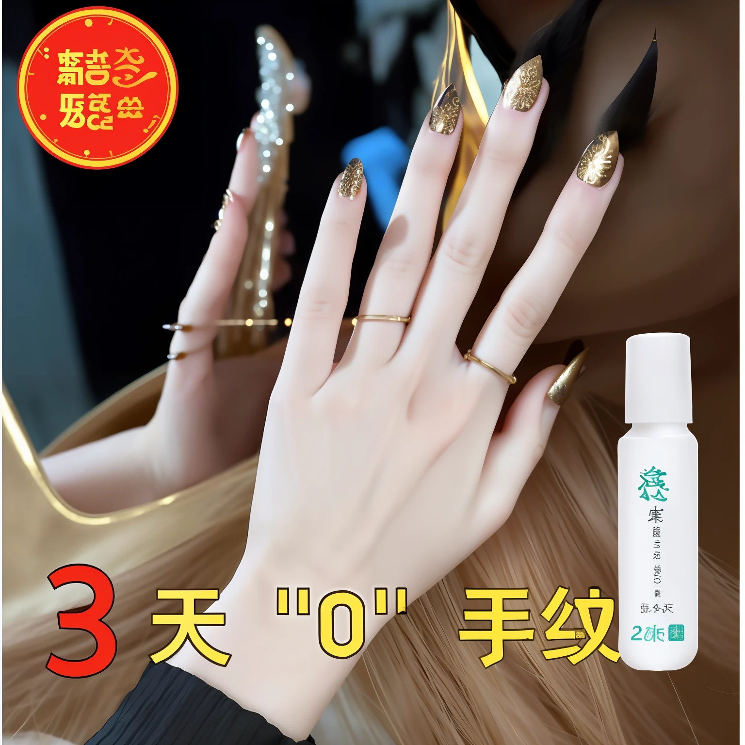 Close-up of a girl with a pair of wolf nails nailed to her hands, 8K details,Exquisite and high-quality, 360 degree rotation, Full fire, Mid-Autumn Festival, Stirring, Sengai photography, 3. Flexible use of color tones, 👅 👅, 💣 💥