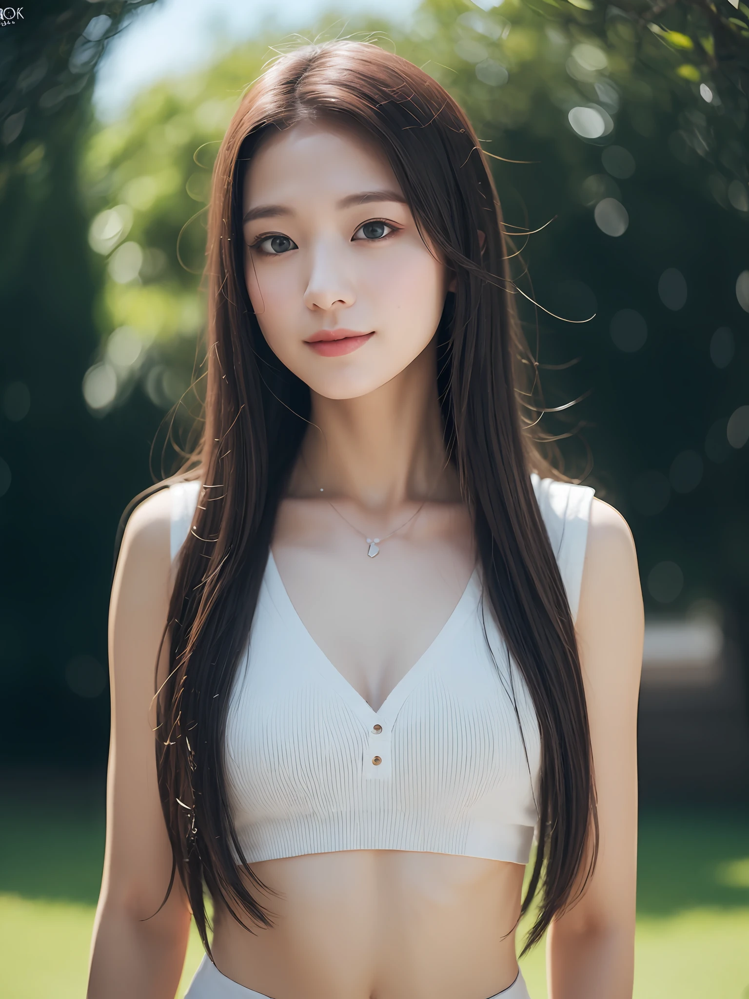 1girl in, A smile, (((tiny chest))), (((Bokeh))),depth of fields, cute  face, Gaze towards the viewer, ​masterpiece, model shoot tyle, Full body portrait, sexy  pose, ((8K 、RAW Photos、top-quality、​masterpiece)、High Detail RAW Color Photo Professional Photo、(realisitic、Photorealism:1.37)、(top-quality)、(Best Shadows)、(The best illustrations)、超A high resolution、Very detailed CG unified with 8K wallpapers、physically-based renderingt、Cinematic lighting)、