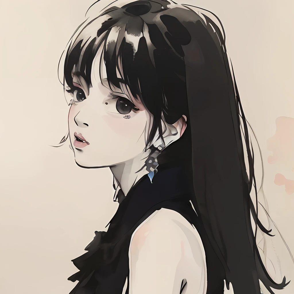 ink and watercolor painting,Pure,High quality beauty
