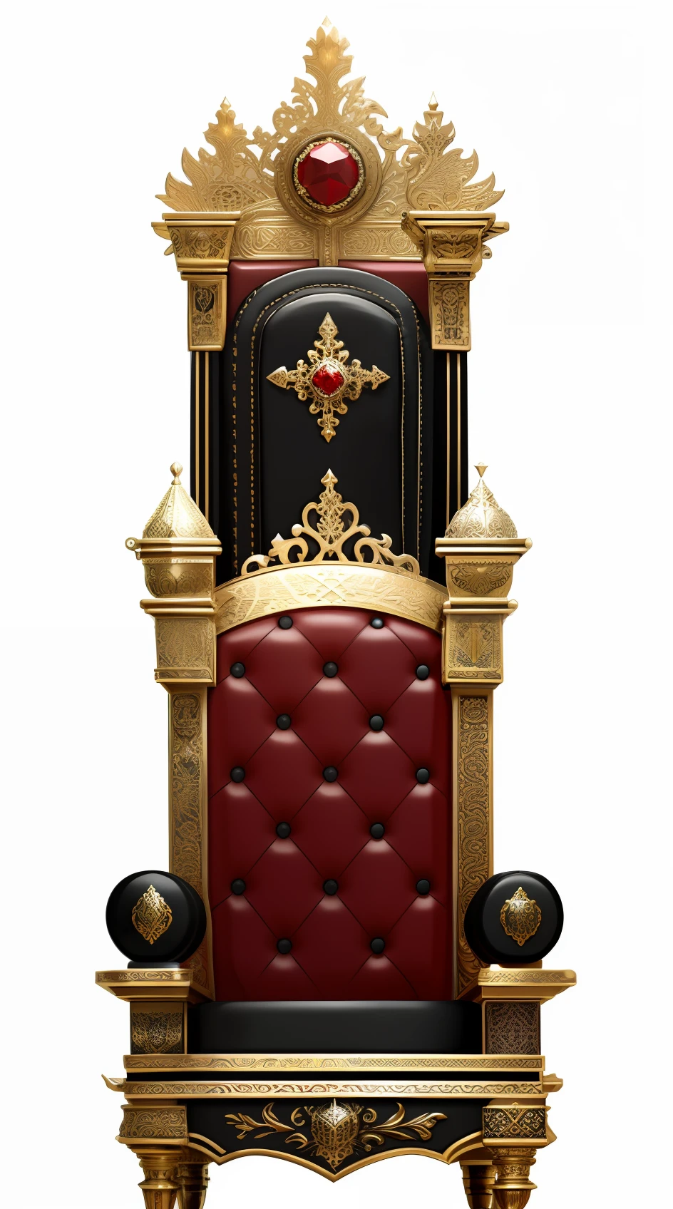 Vacant throne，Close-up of the throne with red doors and silver decorations, Silver Throne, rustic throne room, iron throne, Vacant throne, sitting on intricate throne, throne, perched on intricate throne, lying a throne in a fantasy land, exquisitely designed throne room, Throne Room, Sit on a silver throne, Sit on a silver-plated throne, Seated on an ornate throne，8K，Ultra-realistic materials，front-facing view