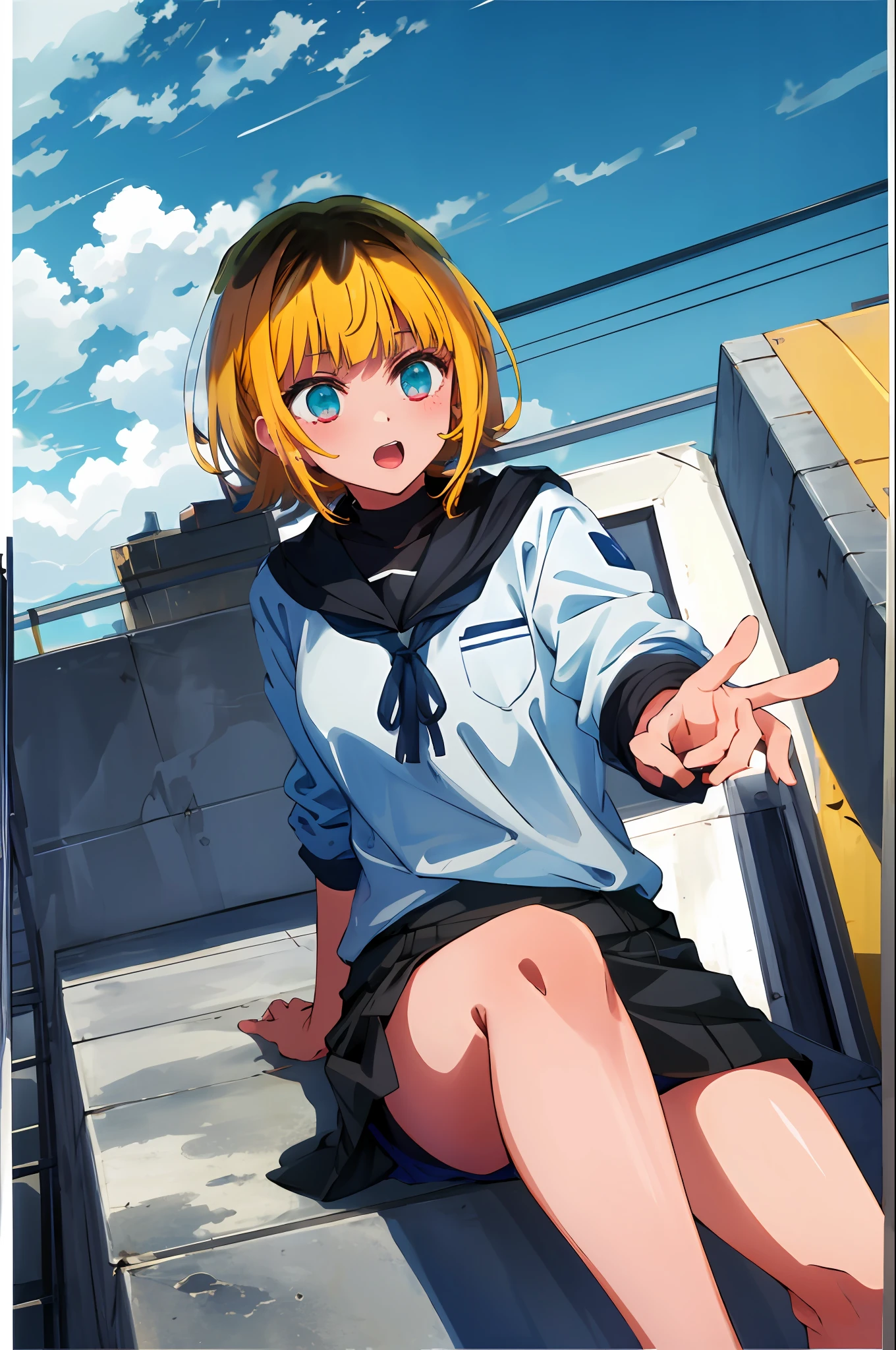 masterpiece, hightquality,1girl in,student clothes
