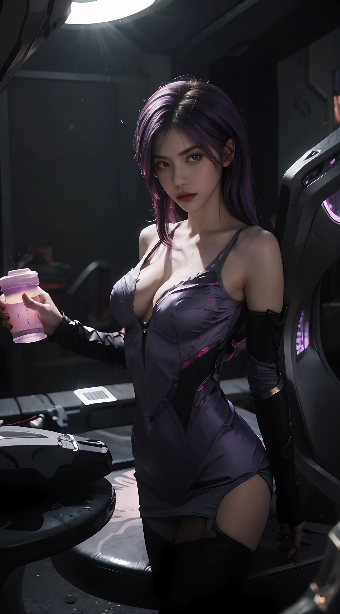 1girll,Kai'Sa,league of legend,Casa,Purple wings,Deep purple hair,Purple eye,,intense glare,looking at viewert,,(dynamicposes),the Extremely Detailed CG Unity 8K Wallpapers,best qualtiy,32K,Focus Clear,Cyber City,neonlight,light circles,Void Realm,Anger to the bone,dewpoint,frontage,lovemaking,Shy,perspire,spread thighs,Watch in a trance,Get wet all over your body,Looming,Tong