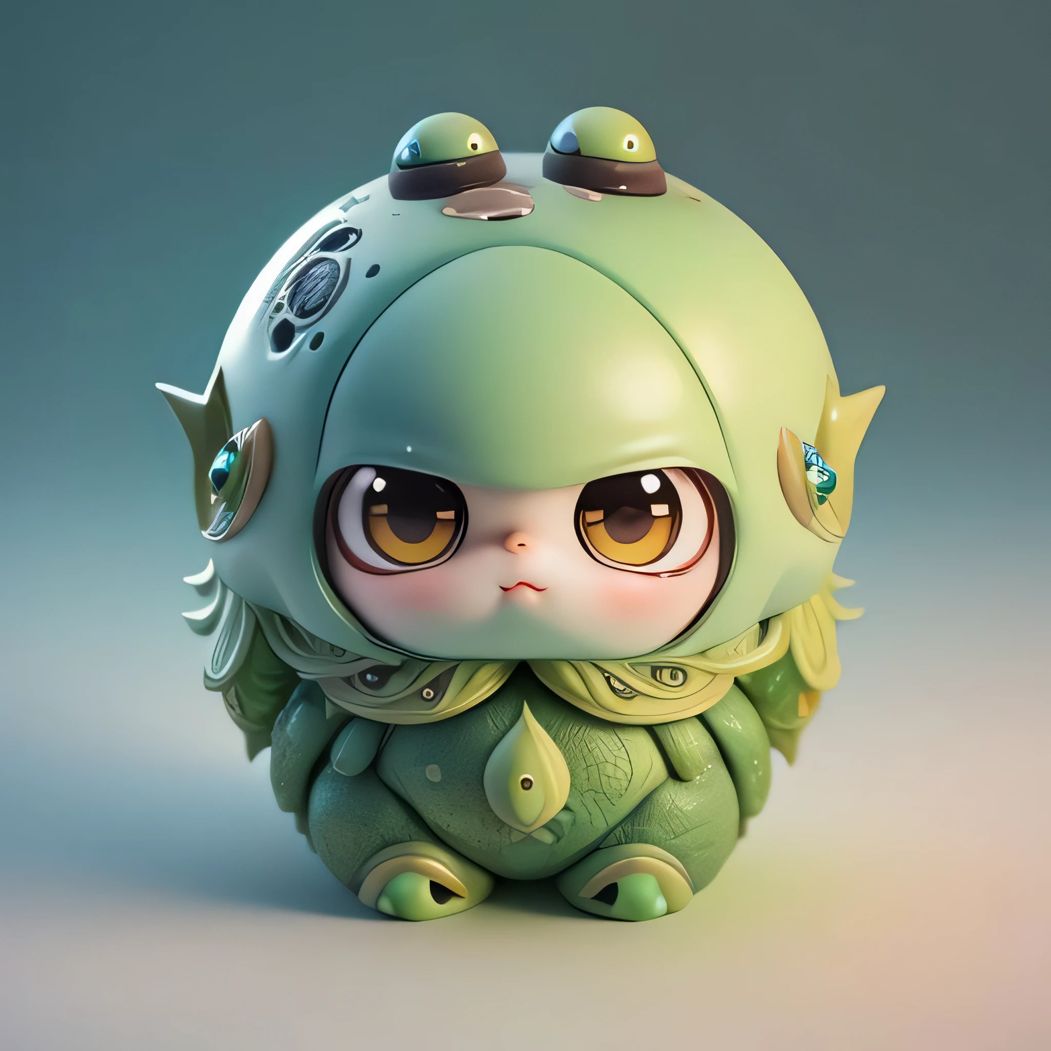 ((Best Quality)),  ((masterpiece)), ((realistic)) , earth_spirit, melting_heart, bigbadejo alien_monster,,full body, chibi, masterpiece