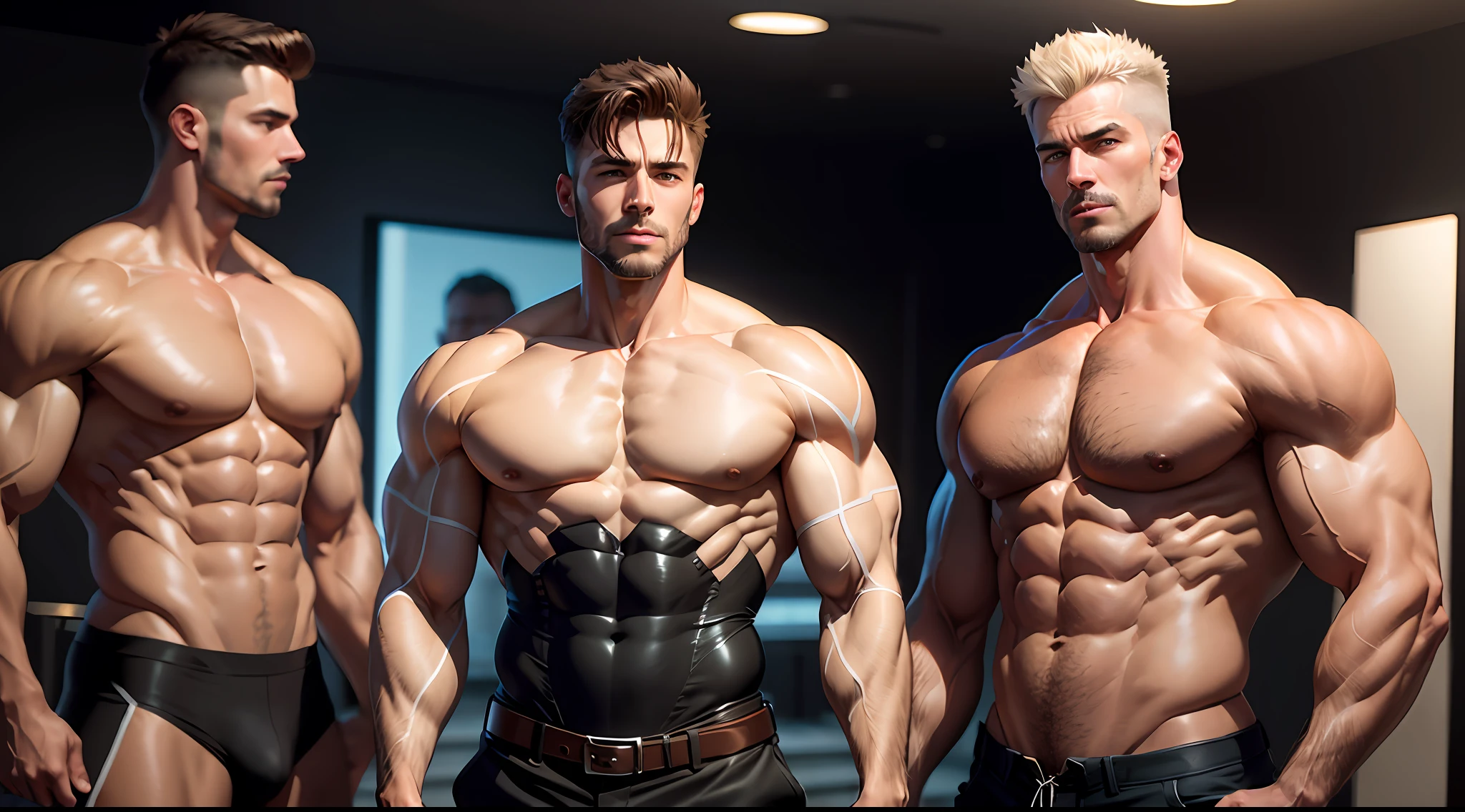 musculature，full bodyesbian，mature，male people，Handsome，carismatic，excellence，Extreme，Raised sexy，Bursting with attraction